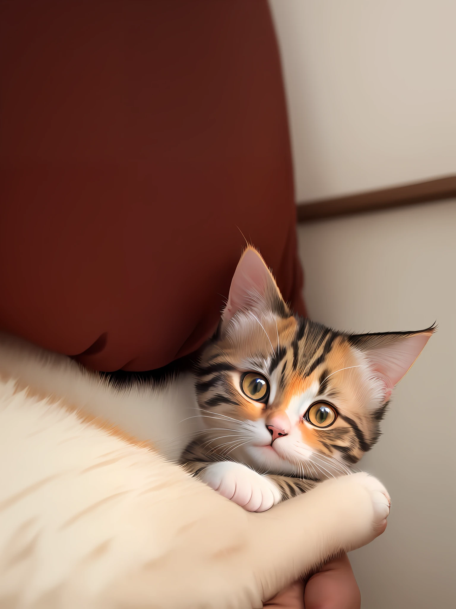 Cute cat, gorgeous cat, half orange face