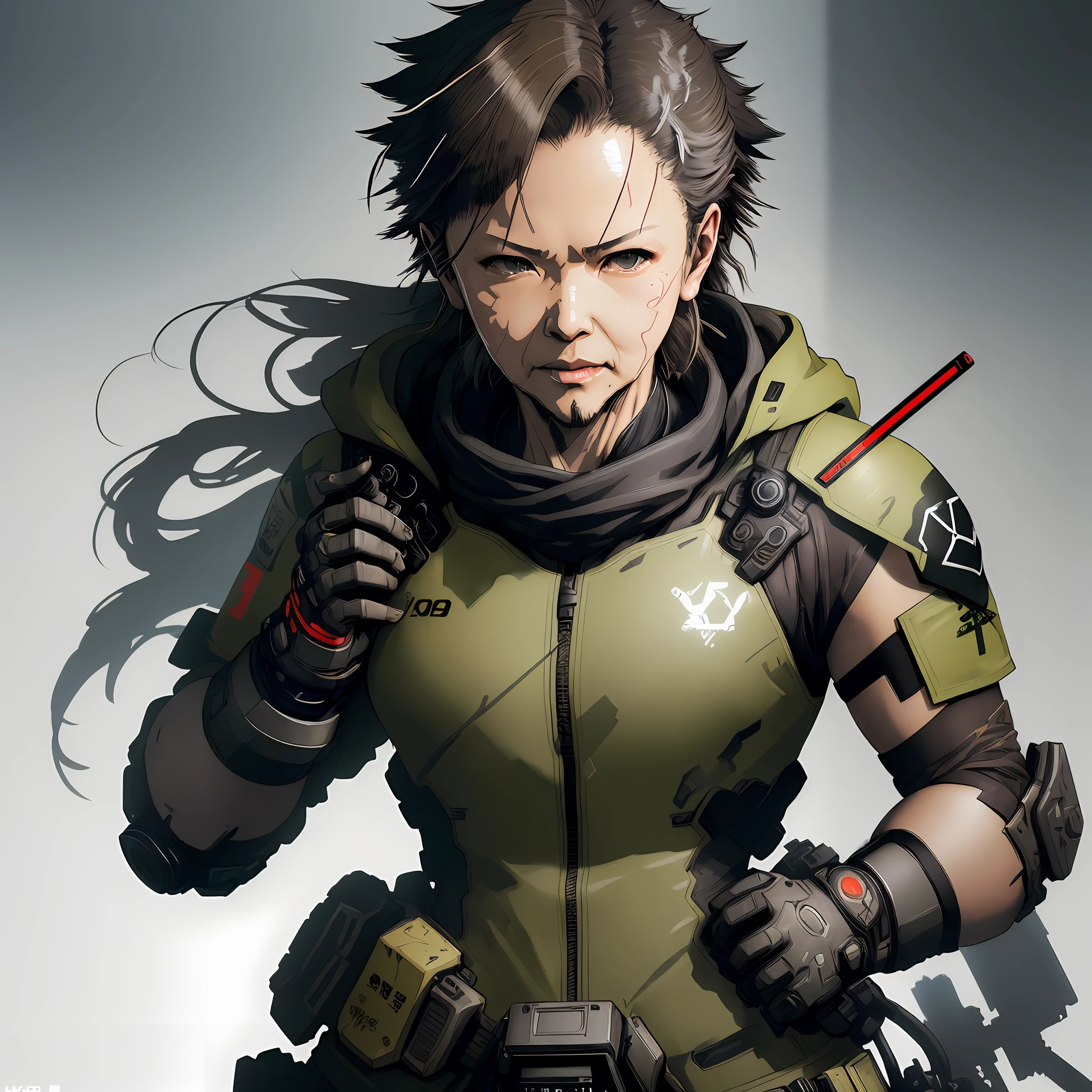 (((Yoji Shinkawa))), sticker of ultra detailed portrait of Noelle Silva high quality cell shaded illustration in post apocalyptic style by Yoji Shinkawa, full body, dynamic pose, perfect anatomy, centered, freedom, soul, approach to perfection, cell shading, 8k , cinematic dramatic atmosphere, watercolor painting, global illumination, detailed and intricate environment, artstation, concept art, fluid and sharp focus, volumetric lighting, cinematic lighting, Art by Yoji Shinkawa