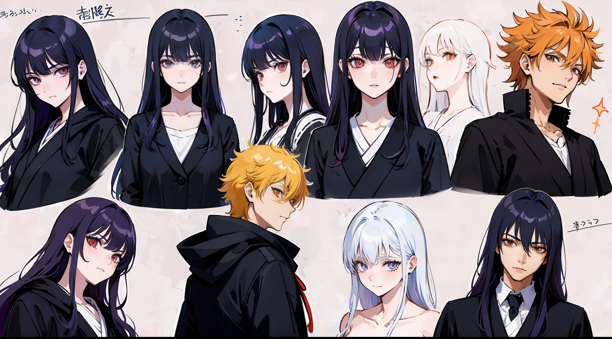 Ichigo Kurosaki, expression sheet –q 2 –niji