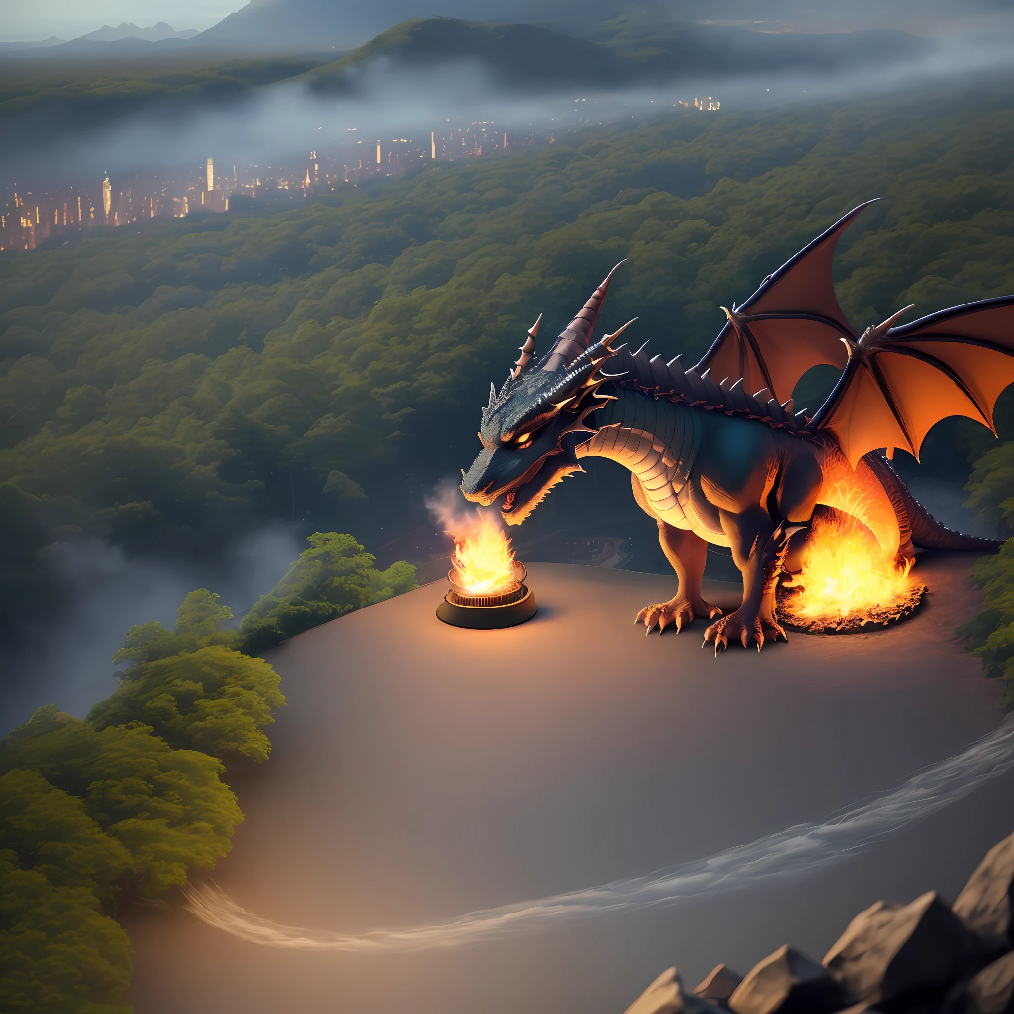 ( Dragon ) + ( auta resolution )+ ( In Central Park )+ ( Guspindo fogo )