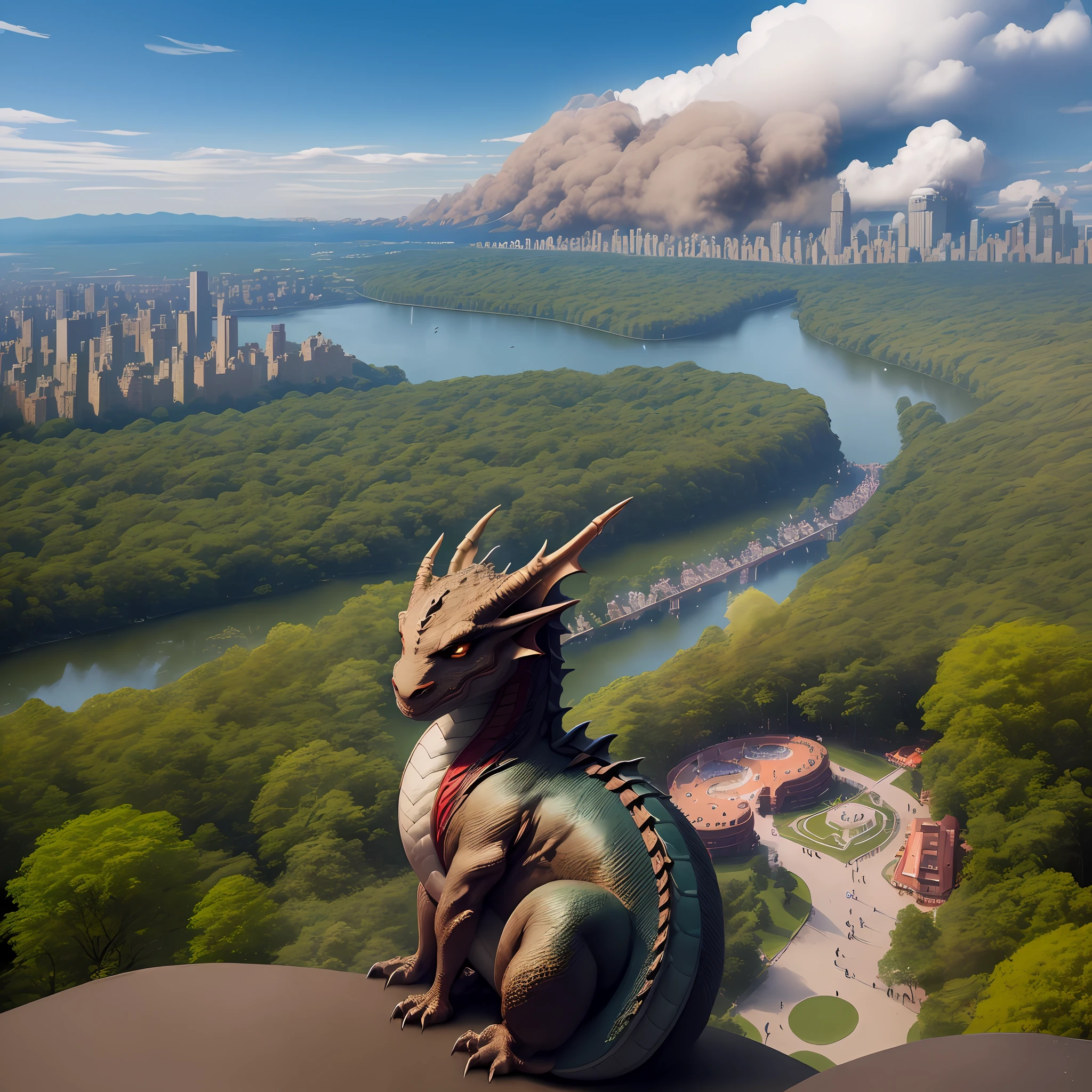( Dragon ) + ( auta resolution )+ ( In Central Park )+ ( Guspindo fogo )