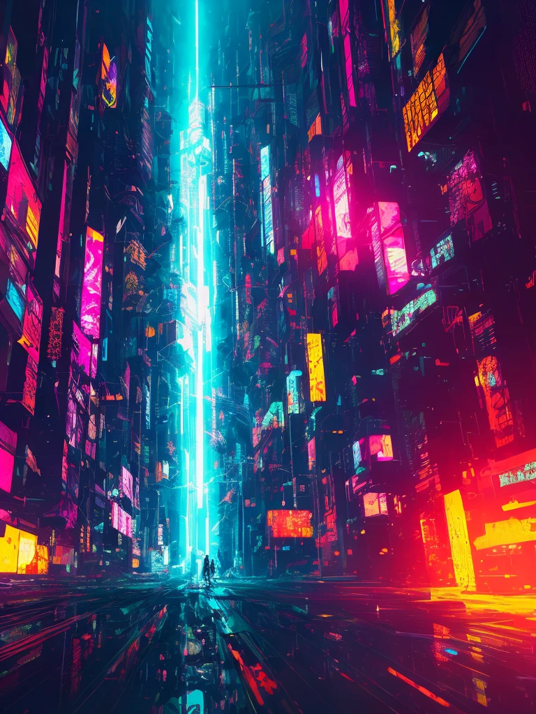 Abstract cyberpunk