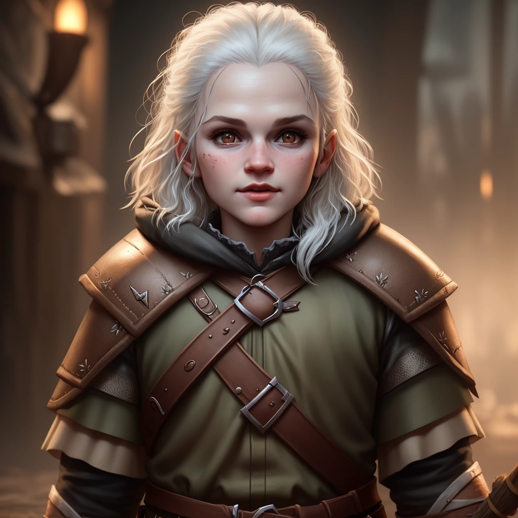 Baby witcher , render , rembrandt , cgsociety , artstation trending , highly detailed
