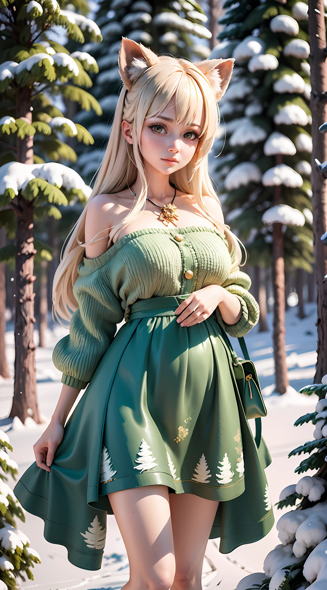 Masterpiece, best quality, high quality, highly detailed CG unity 8k wallpaper, coniferous forest, silence, towering conifers covering the forest floor, severe cold climate, serene beauty, snow, winter, mild summer, breeze, Conifers, branches, bokeh, depth of field, HDR, bloom, chromatic aberration, photorealistic, extremely detailed, popular on artstation, popular on CGsociety, complex, high detail, dramatic, art midway
