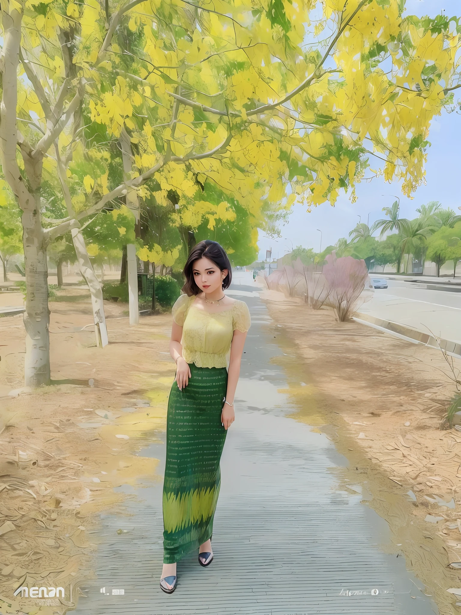 (Muanmar, big chest, small head)), daylight, sunshine, (perfect body: 1.1), (short wavy hair: 1.2), choker, full body shot, crowded street, ((wearing a transparent pink dress tight and wet camisole top)), ((miniskirt, car encounter)), (extremely detailed CG 8k wallpaper), (an extremely delicate and beautiful), (masterpiece), ( best quality: 1.0), (ultra high resolution: 1.0), beautiful lighting, steep nipple, cameltoe, perfect lightning bolt, pulling skirt, realistic shadows, [high resolution], detailed skin, ultra-detailed, mole, dynamic angle