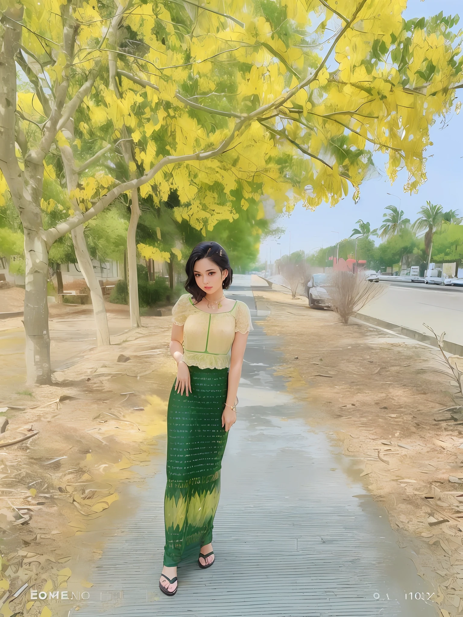 (Muanmar, big chest, small head)), daylight, sunshine, (perfect body: 1.1), (short wavy hair: 1.2), choker, full body shot, crowded street, ((wearing a transparent pink dress tight and wet camisole top)), ((miniskirt, car encounter)), (extremely detailed CG 8k wallpaper), (an extremely delicate and beautiful), (masterpiece), ( best quality: 1.0), (ultra high resolution: 1.0), beautiful lighting, steep nipple, cameltoe, perfect lightning bolt, pulling skirt, realistic shadows, [high resolution], detailed skin, ultra-detailed, mole, dynamic angle