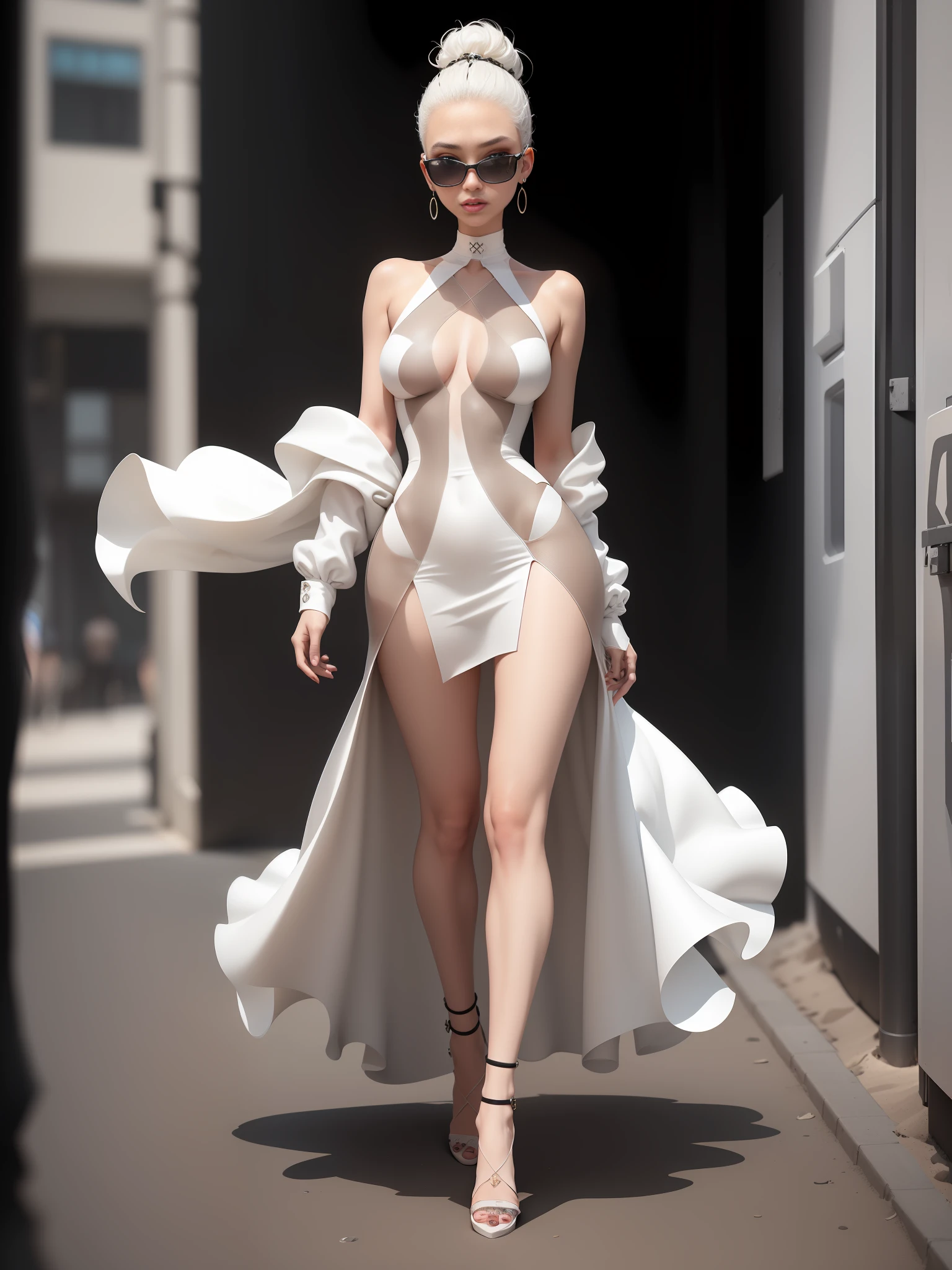 A stylish single long summer beige speckled dress thin sand texture Cyberpunk ((White Black: 1.3) + (Fashion: 1.1) + (Trendy: 1.2)), (LV Logo), (Corona Rendering), ((Dress Concept + Concept Art Design): 1.3), (8K: 1.3), (2:3 Aspect Ratio + Warm Q2), (750 pixels), ((Fashion Elements) :(1.1+ Fashion Elements)), (Dynamics: 5)