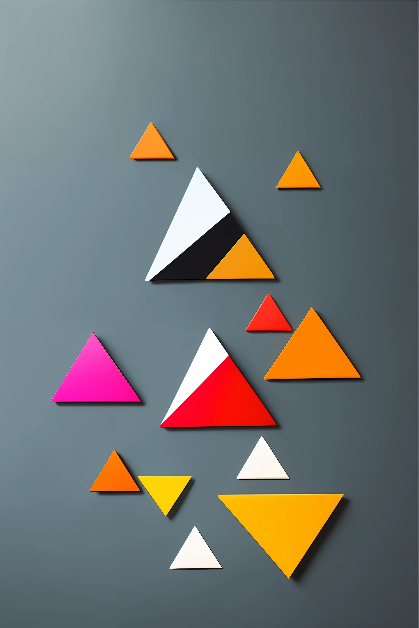 Create a composition with triangles