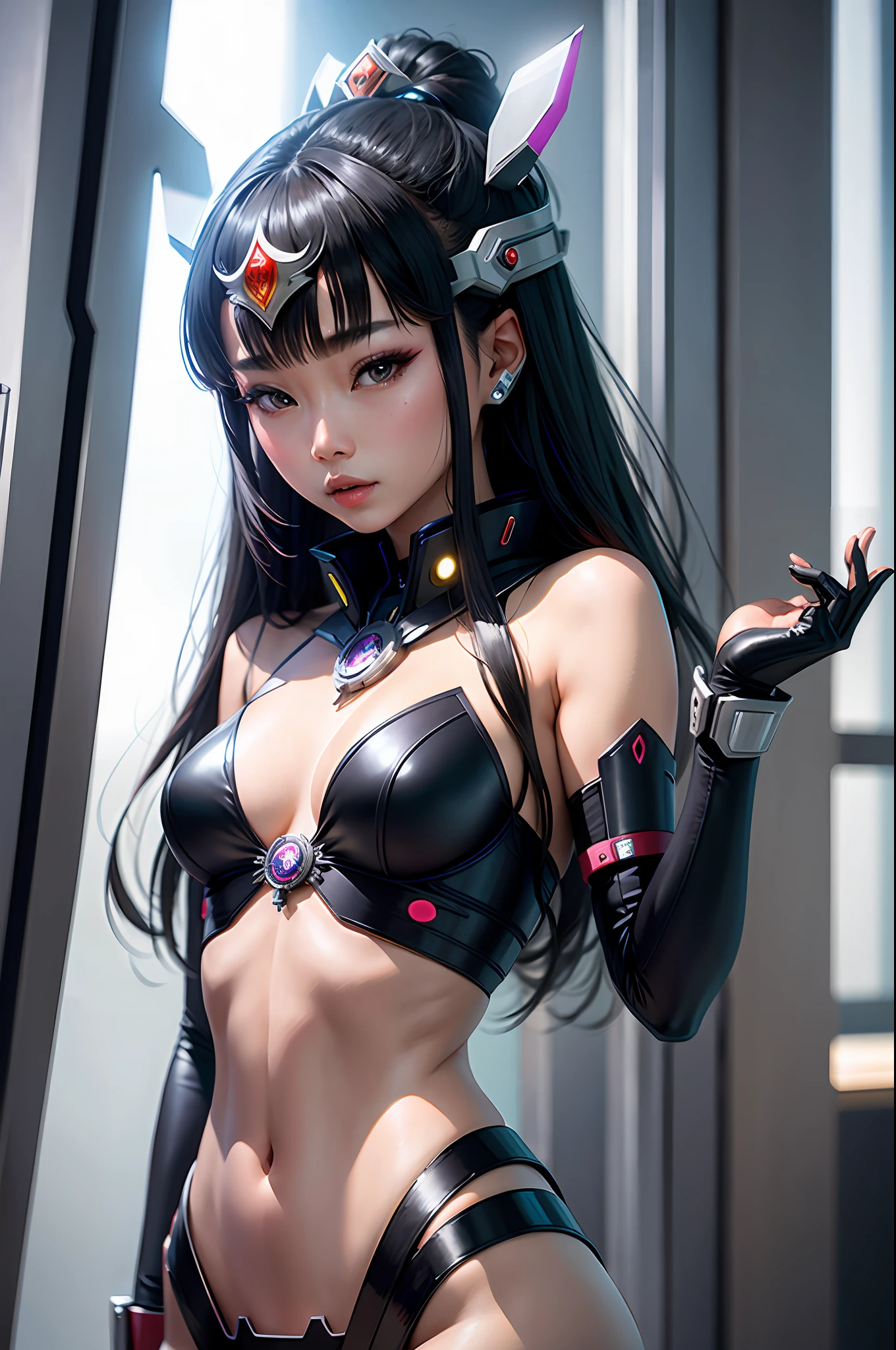 Futuristic Asian princess