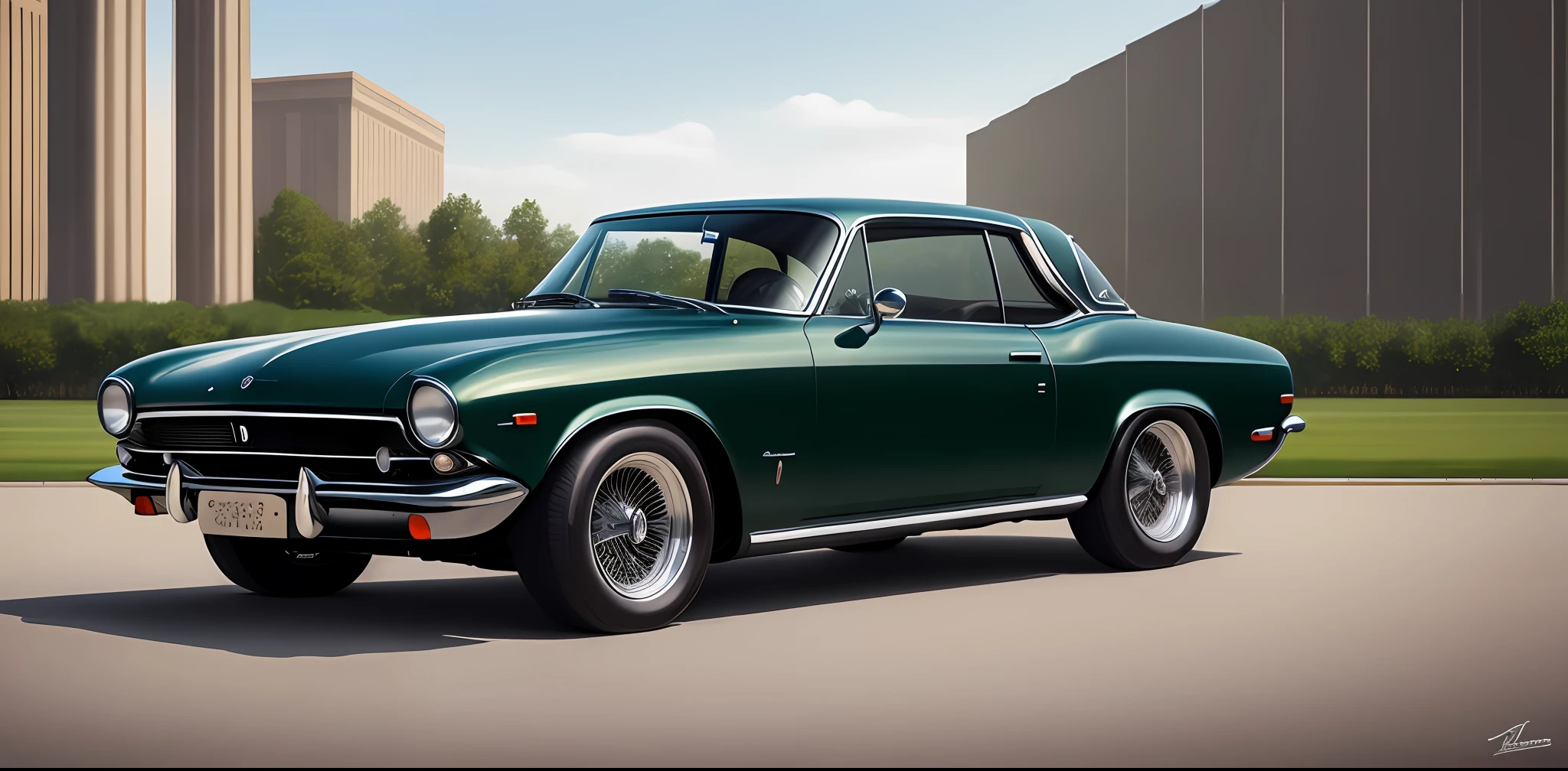 Masterpiece, hyper-realistic, high quality, classic, classic car,