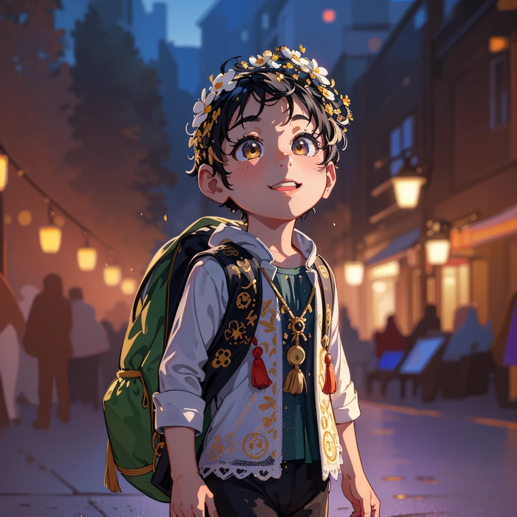 (Masterpiece: 1.2, Best Quality), (Cute Big Eyes: 1.2), (Very Detailed CG Unity 8k wallpaper, Masterpiece, Best Quality, Ultra Detailed, Best Shadow), (Detailed Background), (Cute Smiley Face, Cute Detail Eyes), High Contrast, (Best Lighting, Extremely Delicate and Beautiful), 1boy, (Colored paint splashed on transparent background, Dulux,)), ((Caustic)), Dynamic Angle, Pure Black Hair