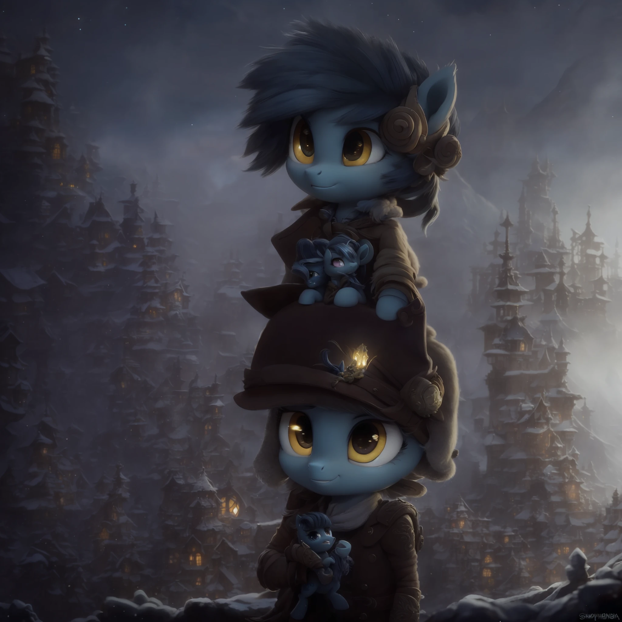 pony derpy, image macro, intricate detail, UHD footage, box office film, [overwrought:3, ]crisp, intricate, trending on cgsociety, pony[ frostpunk:6] [[render:pop art:8] :3]by (Shaun Tan Giovanni Battista Gaulli Jamie Hewlett:[1.1:1.24:5])