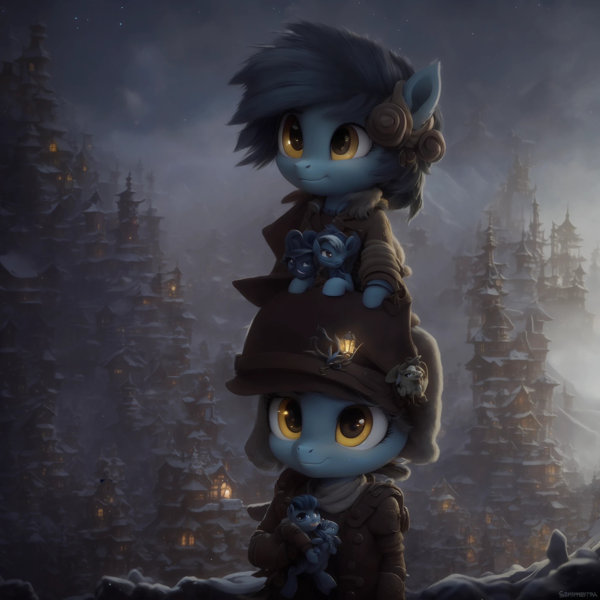 pony derpy, image macro, intricate detail, UHD footage, box office film, [overwrought:3, ]crisp, intricate, trending on cgsociety, pony[ frostpunk:6] [[render:pop art:8] :3]by (Shaun Tan Giovanni Battista Gaulli Jamie Hewlett:[1.1:1.24:5])