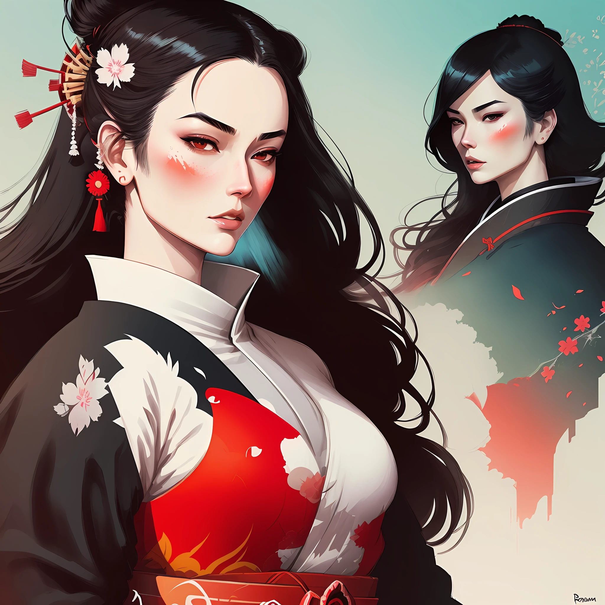 samurai, castle, japones, conrad roset