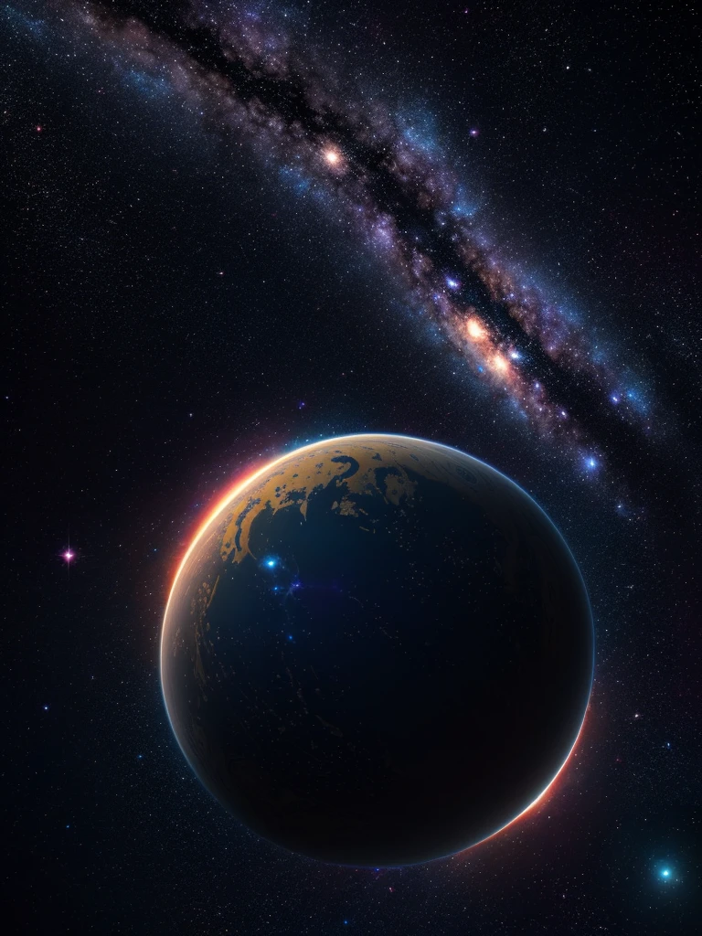 ((master)), ((best quality)), ultra-fine CG unity 8k wallpaper, mysterious and beautiful space, huge white stars and milky ways on black background, and colorful planets floating in the cosmic vortex.