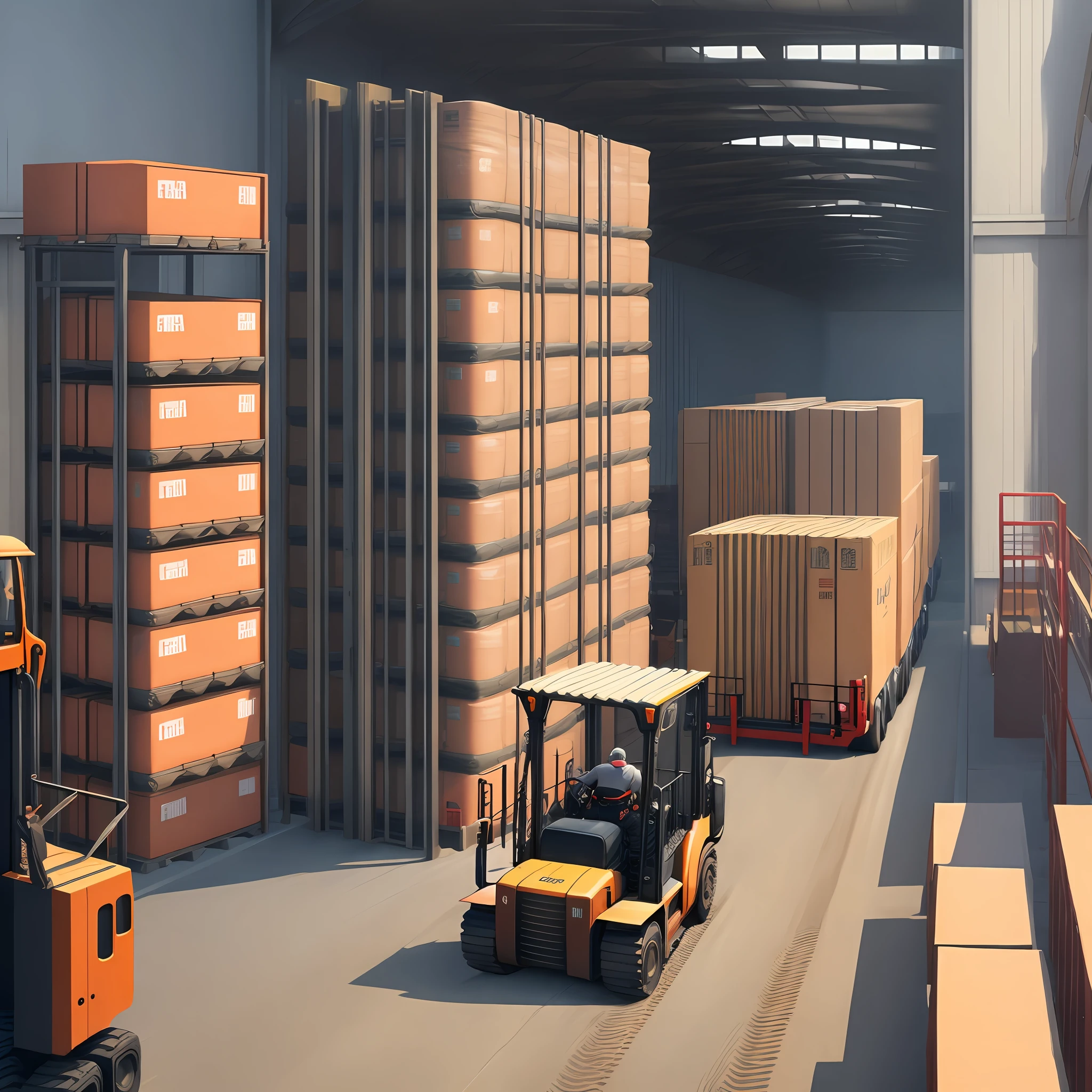 Loading trucks with forklifts