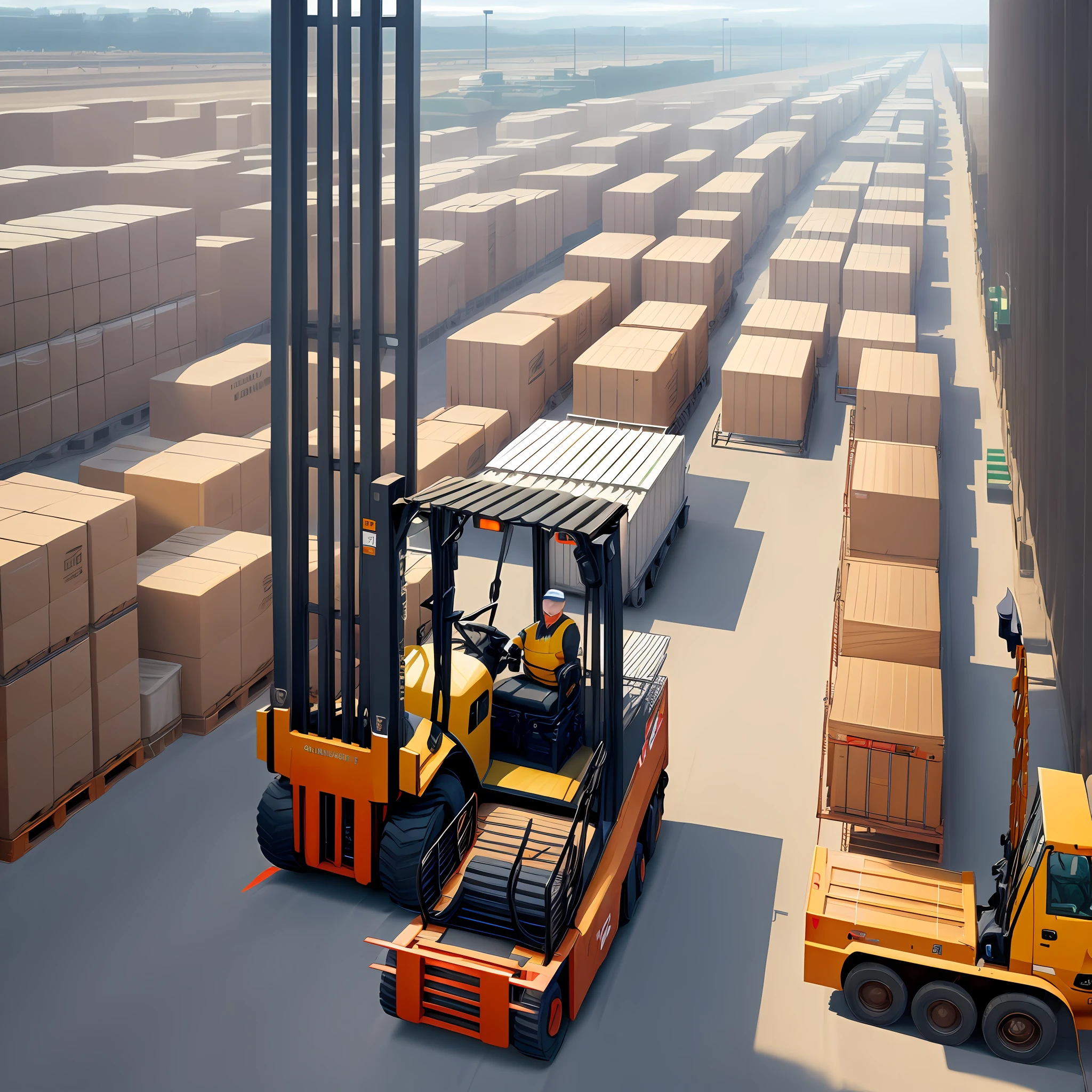 Loading trucks with forklifts