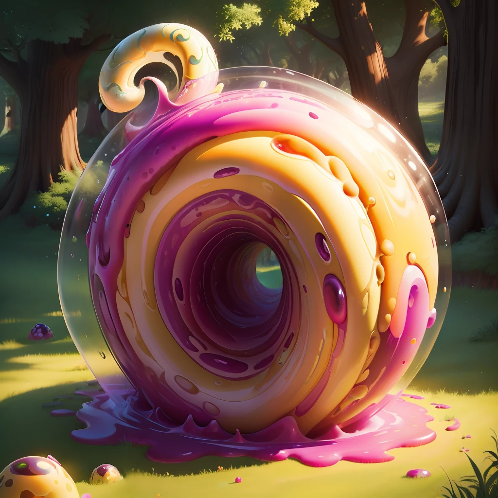 semi realistic jelly anthill swirly and jiggly