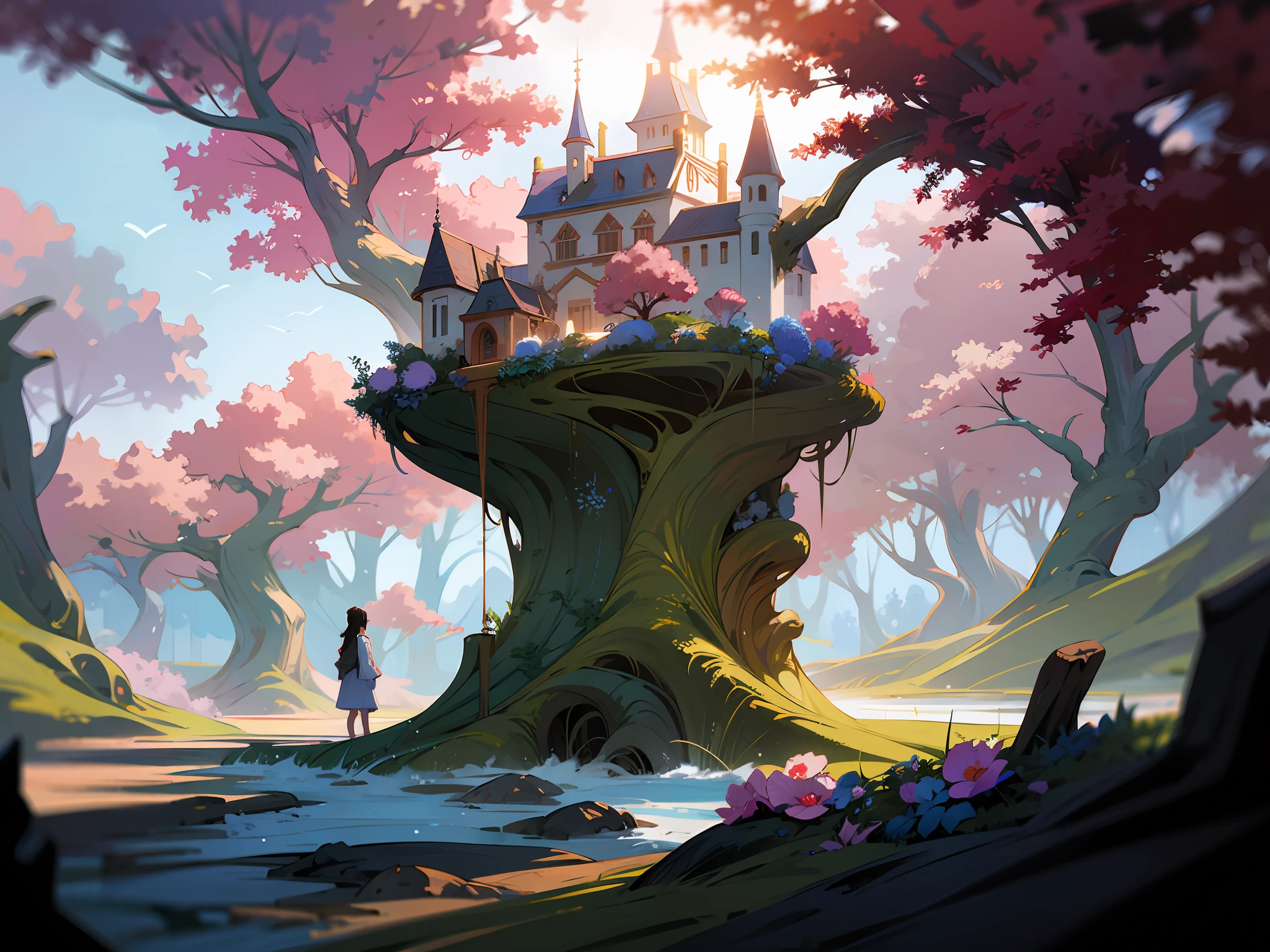 masterpiece, anime style, there is a small bedroom with a bed and a desk, furnished room, small room, small and cosy student bedroom, in small room, interior of a small room, inside of a bedroom, small bedroom, dim bedroom, apartment of an art student, bed on the right, room with eerie feeling, dirty room, photo taken in 2020
