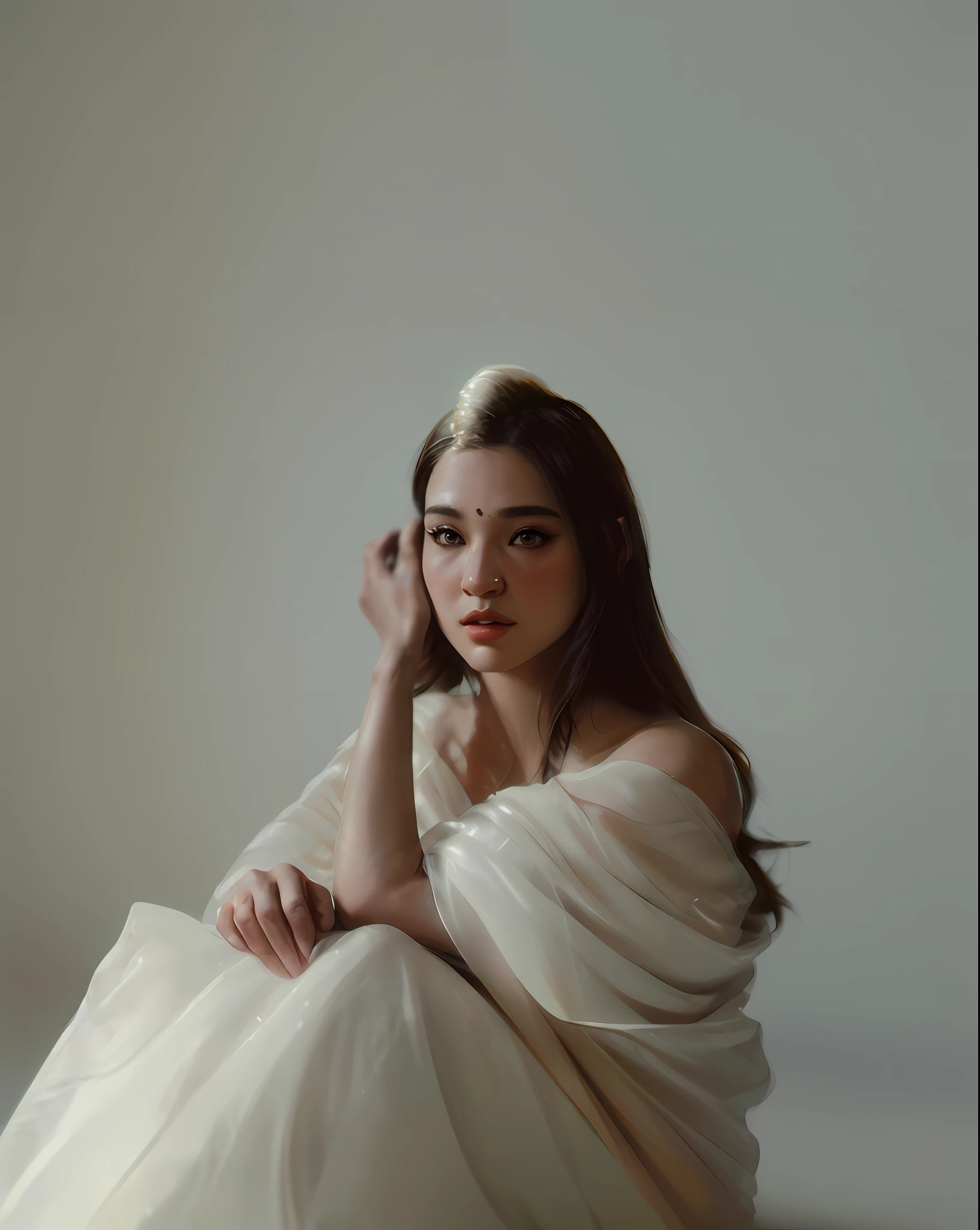 Highly detailed RAW color Photo, beautiful young girl, dynamic pose, (wide hips), (detailed skin), (detailed lips), (detailed eyes), (kingdom:1.4), (lord of the rings:1.1), (Sci-Fi setting) (detailed face), (curvy), detailed eyes, chromatic aberration, depth of field, soft lighting, masterpiece, best quality, intricate, (lens flare:0.7), (bloom:0.7), particle effects, raytracing, tone mapped, highly detailed, concept art, smooth, sharp focus, dramatic lighting, highly detailed artwork, cinematic, hyper realistic painting, trending on Artstation, 8K, incredible shadows, realistic, (highly detailed background:1.2), art by midjourney