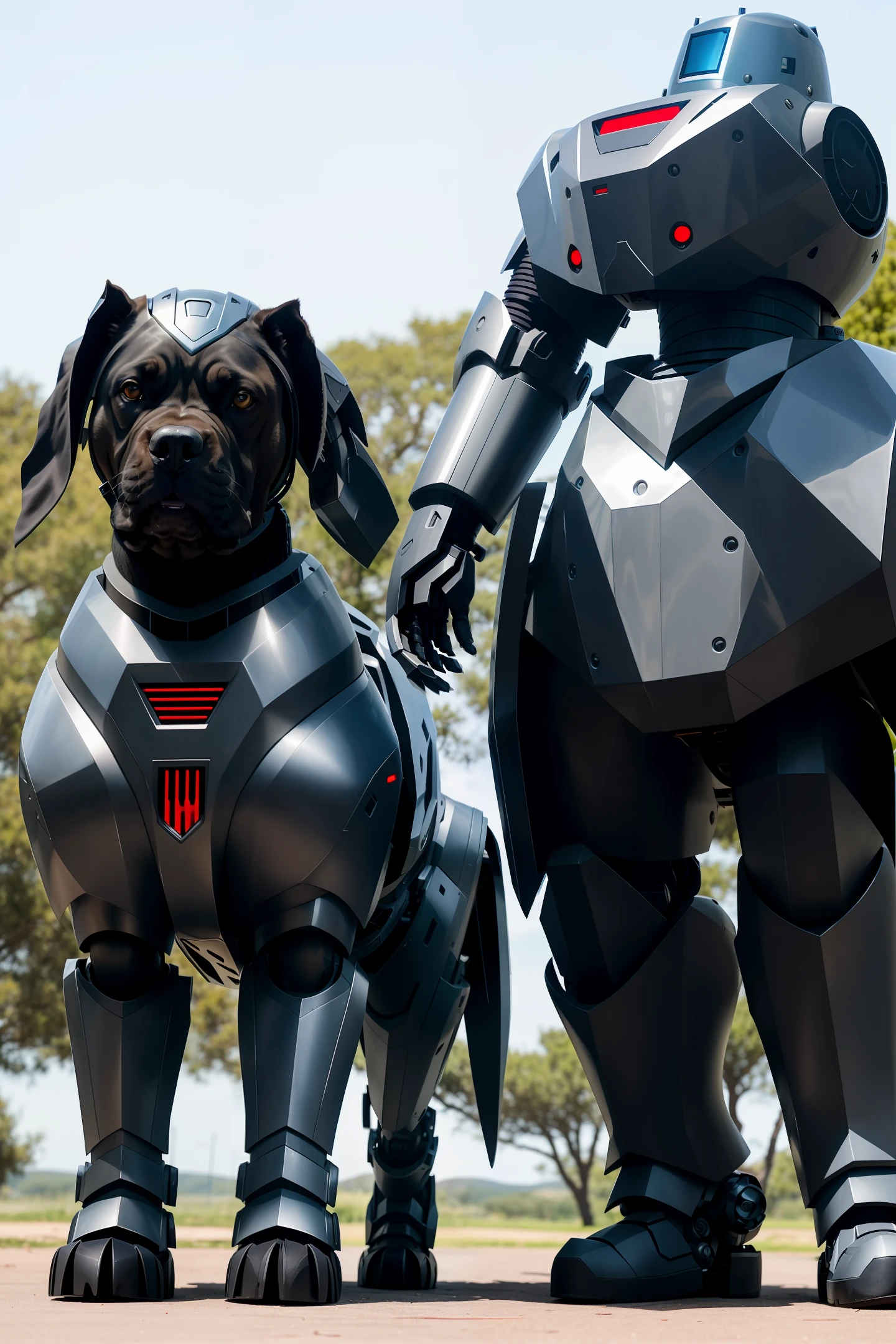 Cane Corso with robot armor