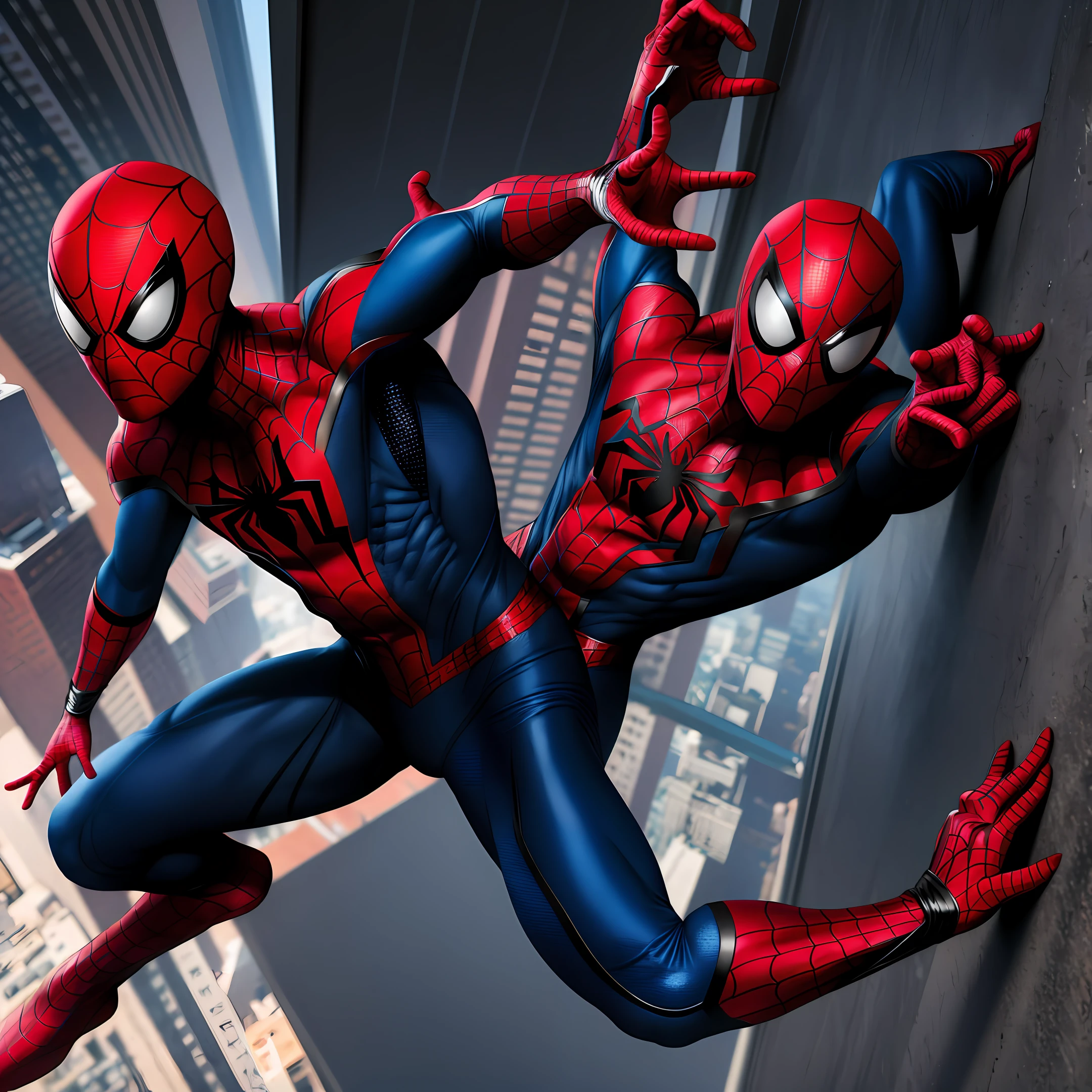 Spiderman black and red suit