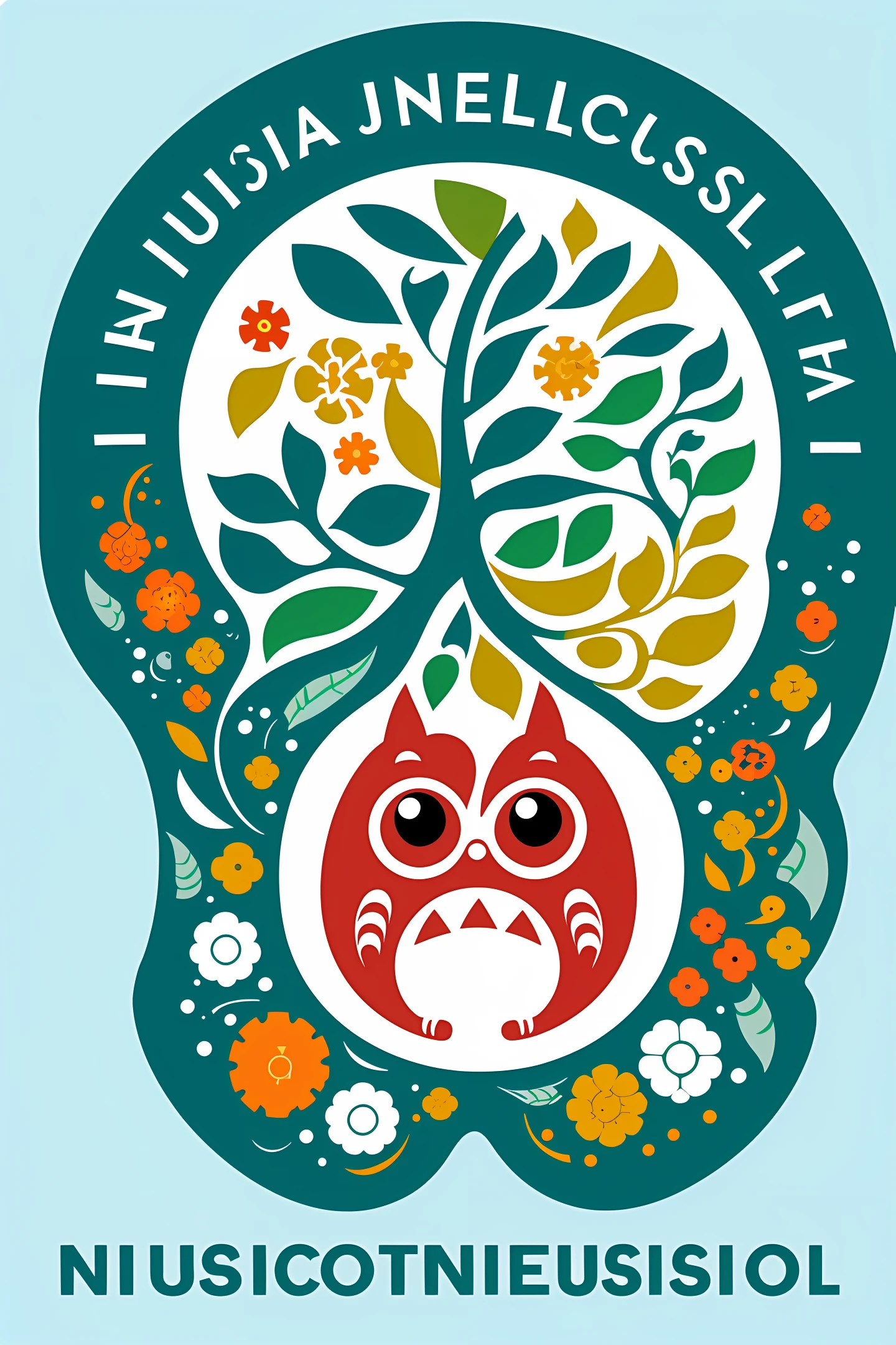 Neuropsicopedagogia Katiuscia Messias logo cute studio ghibli art style