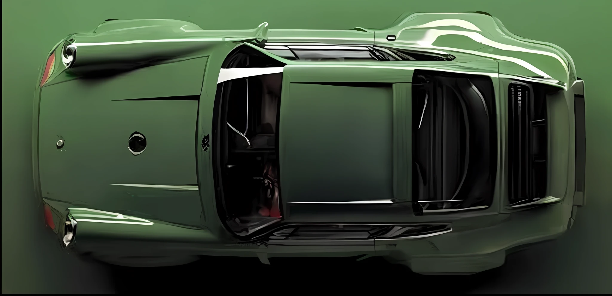 a close up of a green sports car with its doors open, pantera ((countach)), aerodynamic imposing, full view of a car, countach, bold lamborghini style, lamborghini, concept car, concept automobile design, lamborghini countach, monochromatic green, aerodynamic body, modern car design, green tint, sportcar, sportscar, green pickup car