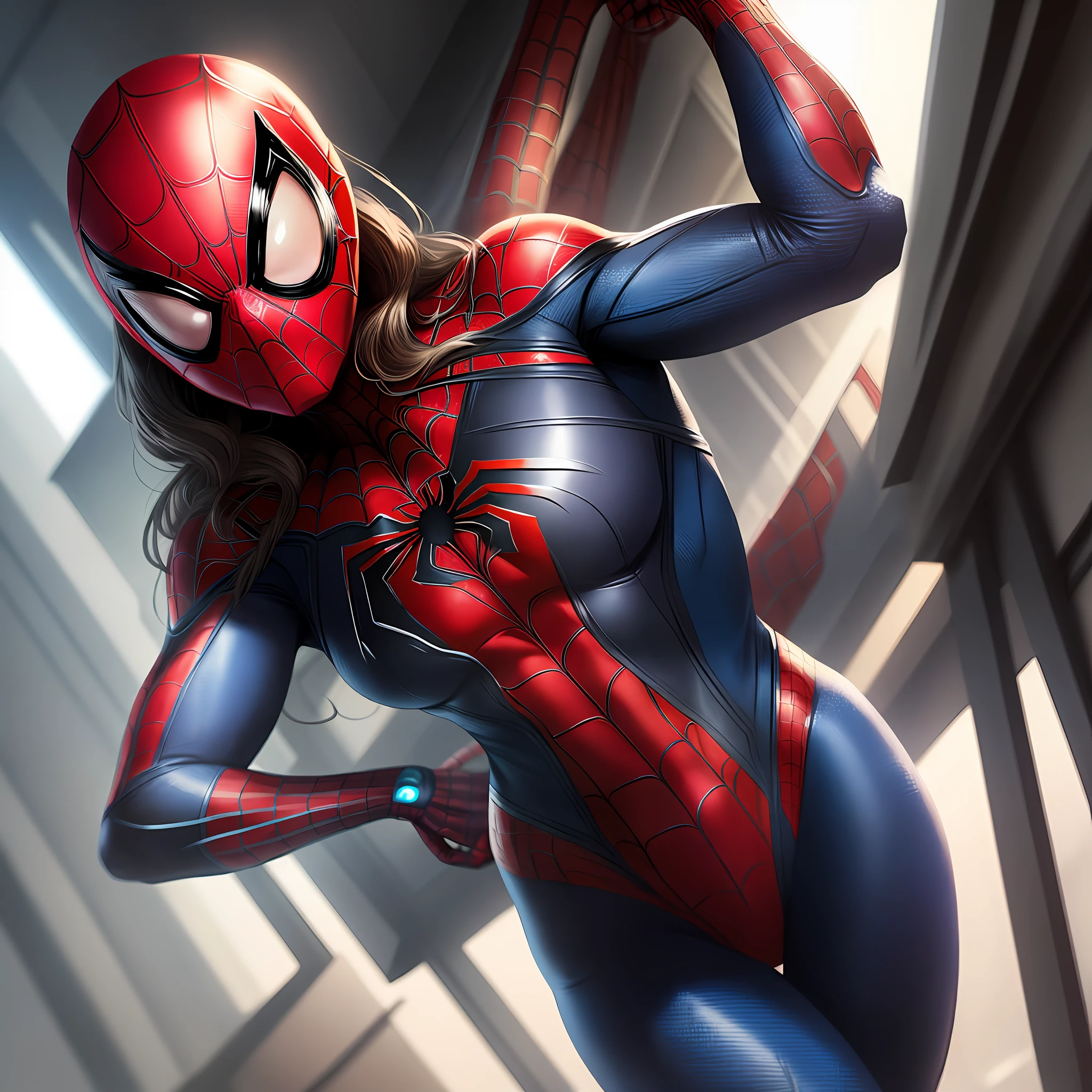 Female spiderman without mask