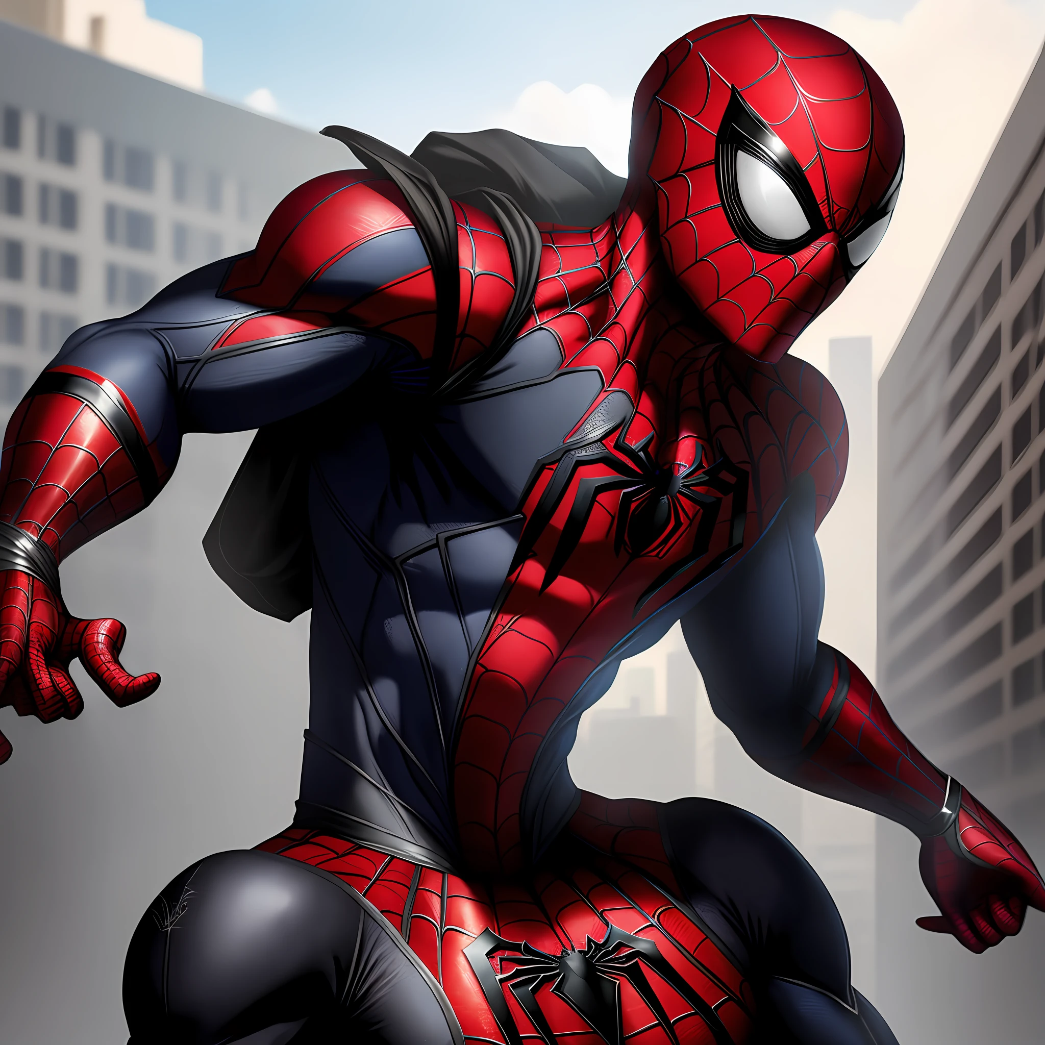 Spiderman black armor