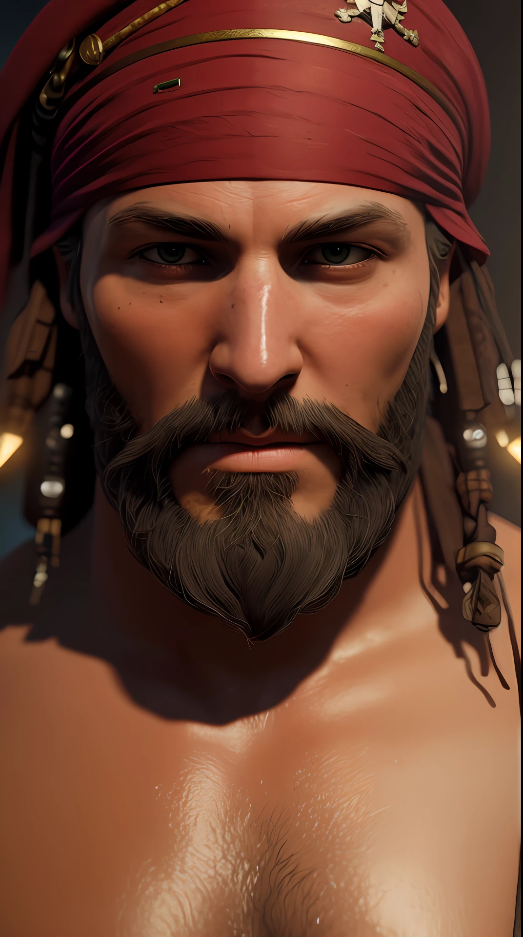 man pirate, photography,soft lighting, soft details, octane, artstation trending, ultra high detail, ultra realistic, cinematic,16k