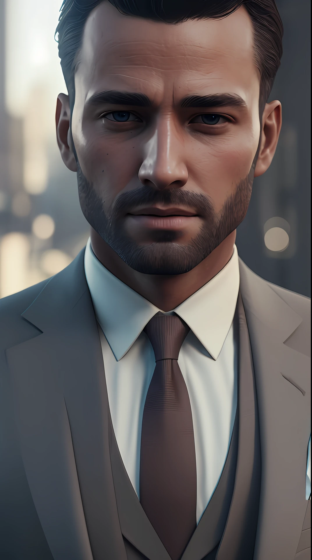 man wearing a suit, photography,soft lighting, soft details, octane, artstation trending, ultra high detail, ultra realistic, cinematic,16k