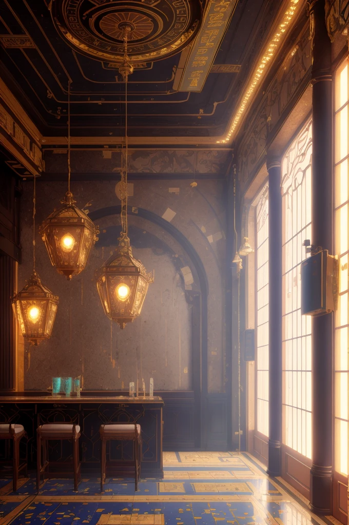 delicate, arcade, dripping paint, face photo, ArchViz rendering, contrast, mosaic, hard colors, steampunk, bright lighting, super detailed, photorealistic materials, interior design, V-Ray rendering, 4k