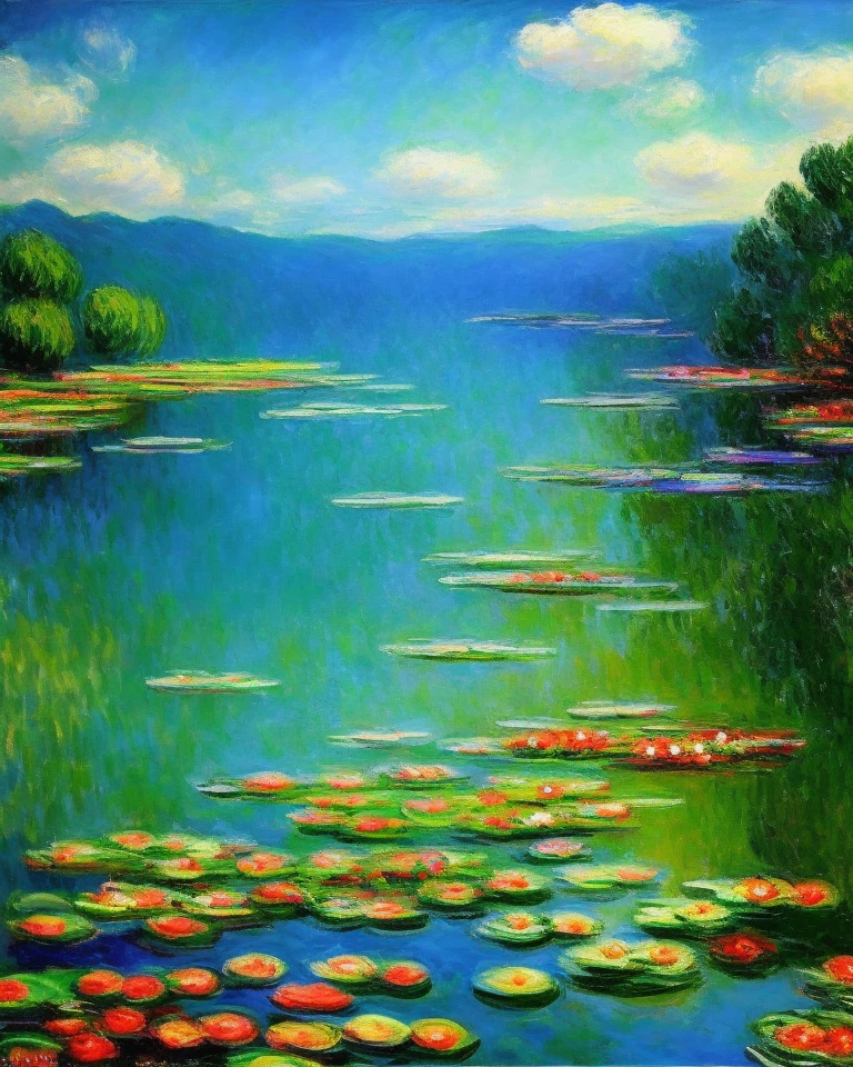 Make a work of art inspired by Claude Monet