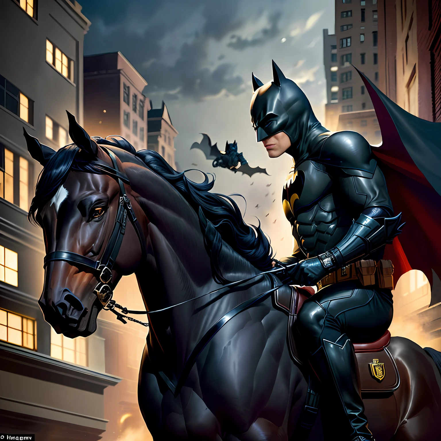 Batman rescues Catwoman.
User
Prompts with Batman riding on racehorse that I want to write in detail to save catwoman
ChatGPT
Bruce Wayne, also known as Batman, was facing a mission of extreme importance. His beloved Selina Kyle, the intrepid Catwoman, was in danger and depended on the skill and cunning of the Dark Knight to be rescued. Determined to save her, Batman decided to employ an unusual approach, combining his urban dexterity with the grandeur and agility of a thoroughbred horse.
In his vast mansion, the Batcave, Batman meticulously contemplated the options available in his arsenal. After careful selection, he decided that only a horse of height could accompany him in this risky endeavor. His steady, determined gaze met the Horse of Destiny, a garruled black steed whose imposing beauty and strength made him a perfect match for the Dark Knight.
The Horse of Destiny, known for his dexterity and stamina, had already participated in numerous battles with Batman, becoming a faithful ally on the dangerous streets of Gotham City. His muscular paws were perfectly adapted to overcome obstacles and gallop with speed as Batman deftly balanced himself in his saddle.
The hero donned his signature costume, a black armor that camouflaged him in the shadows of the night. Prepared for the impending challenge, Batman skillfully rode the Horse of Destiny and headed to the spot where Catwoman had been captured. The bells of Wayne Tower echoed in his ear as he glided through the streets of the city, on a journey that felt like a perfectly choreographed dance between man and beast.
The horse showed his dexterity, leaping with agility over the roofs of the buildings, while Batman watched Gotham City from above, searching for any clues that would lead him to his beloved. The city was full of shadows and secrets, but Batman was a master at deciphering its riddles and finding his way even in the most adverse circumstances.
The roar of the Batmobile's engine and the sound of police sirens grew farther and farther away, replaced by the powerful gallop of the Horse of Destiny, which approached the villains' hideout. The street lights overshadowed the darkness, reflecting off the armor of the enemies, but Batman and his horse were ready to take on any challenge.
Anyway, they got to the spot where Catwoman was being held. Batman nimbly jumped out of the saddle and, with one swift movement, released his companion. Together, they faced off against the goons, proving to be a formidable and ruthless duo. The choreography of the fight unfolded with a rehearsed perfection, where each move was millimetrically calculated to neutralize the opponents.
At the end of the battle, Batman, Catwoman and the Horse of the
User
Okay, I liked the horse of fate but it's too long I need a text with 500 characters
ChatGPT
Batman rode the Horse of Fate, a black steed of incredible dexterity. Combining strength and agility, the duo rode through the streets of Gotham City in search of Catwoman. The mighty gallop echoed through the shadows of the night as Batman watched the city from above, deciphering its riddles. They arrived at the villains' hideout, freed Catwoman, and masterfully faced the goons. Together, they formed a ruthless duo, securing victory. The Horse of Destiny was instrumental in this journey, being Batman's faithful ally in the mission to rescue his beloved.
User
In English the above text
ChatGPT
Batman mounted the Horse of Destiny, a black steed of incredible dexterity. Combining strength and agility, the duo galloped through the streets of Gotham City in search of Catwoman. The powerful hoofbeats echoed through the shadows of the night as Batman surveyed the city from above, deciphering its enigmas. They arrived at the villains' hideout, freed Catwoman, and faced the henchmen with mastery. Together, they formed an unstoppable duo, ensuring victory. The Horse of Destiny was instrumental in this journey, serving as Batman's loyal ally in the mission to rescue his beloved.