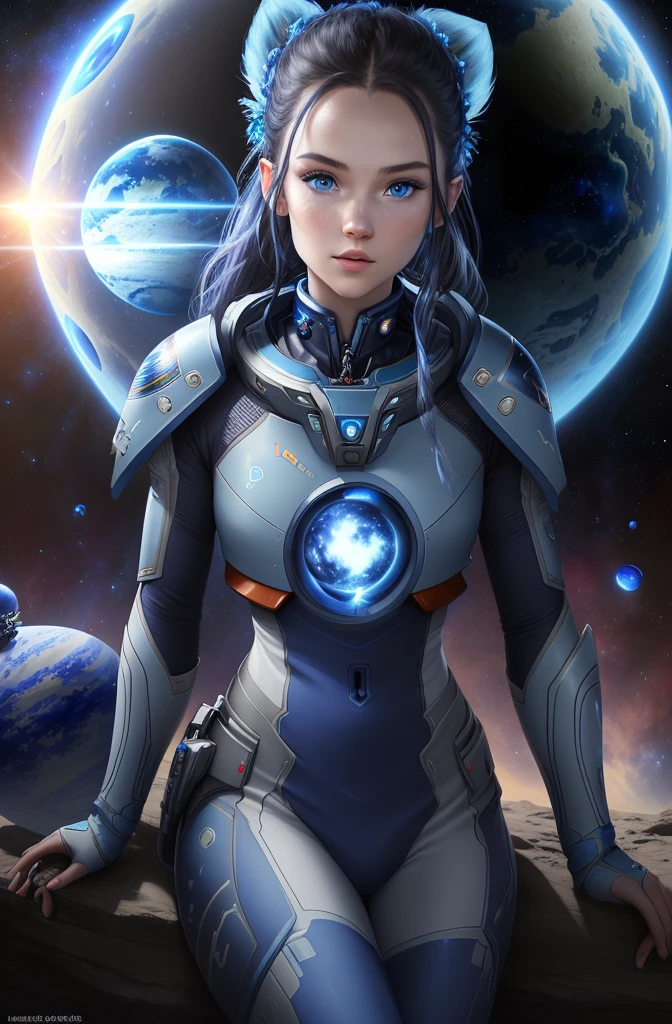 Avatar 2, 8k, masterpiece, (lo'ak1.2), realistic, portrait, pandora space background, perfect face, detailed face, blue eyes, (pandora planet:1.3)