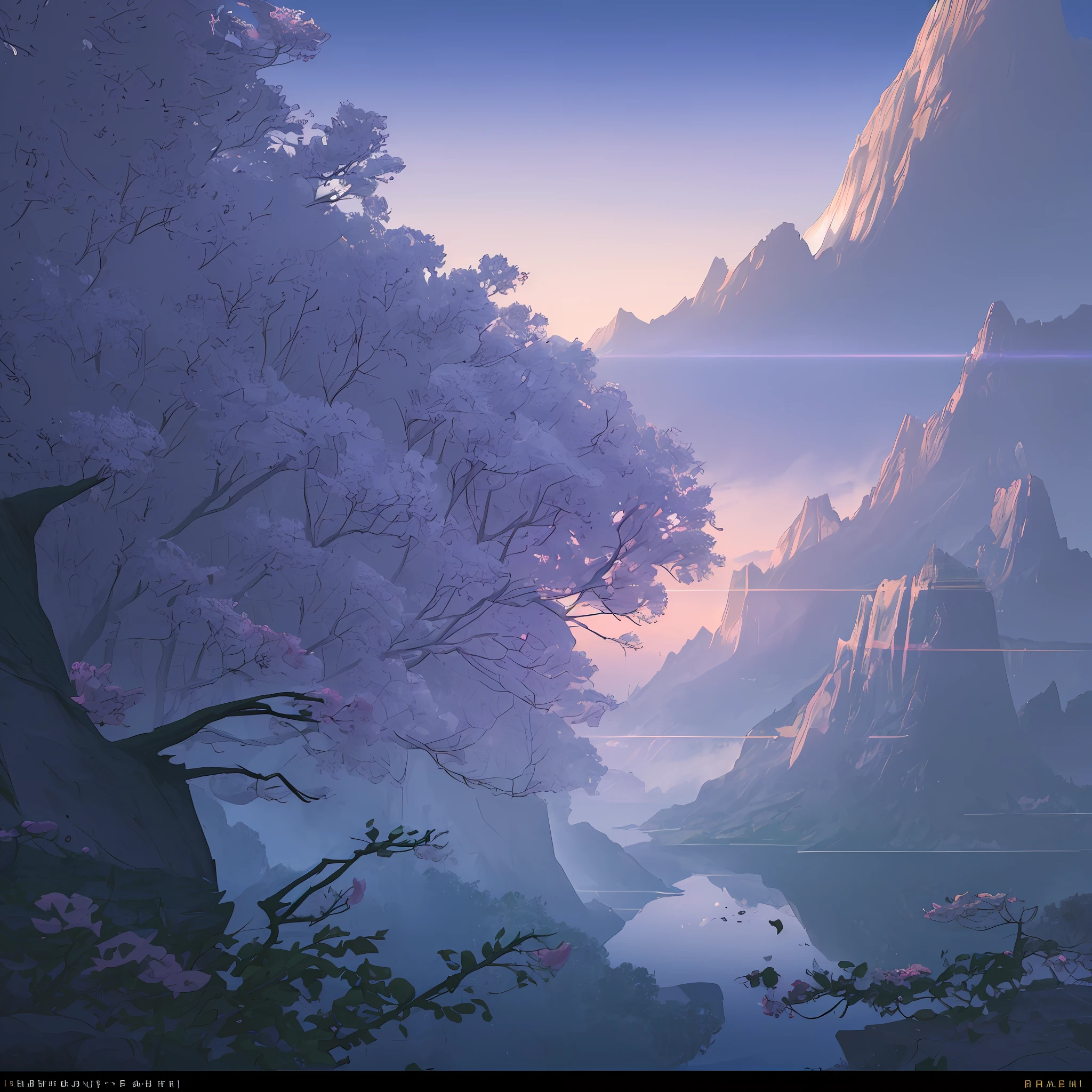A photography that captures the essence of a magical dream - like world. An epic and legendary cliff that overhangs a beautiful lake, with surreal and vibrant colors illuminating its reflection. The atmosphere is otherworldly, with soft evening light casting ethereal shadows. The image creates a sense of depth and mystery, as if the viewer is being transported to another dimension, creating a beautiful and haunting composition. Shot with a Canon EosIII Zeiss 120mm wide