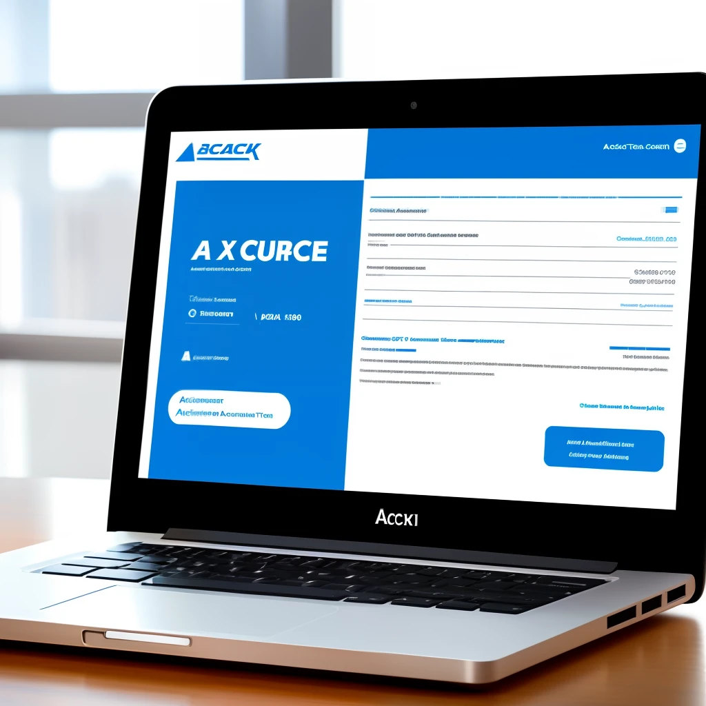 Business logo called AccuTrack that is for tax and accounts powered by ai