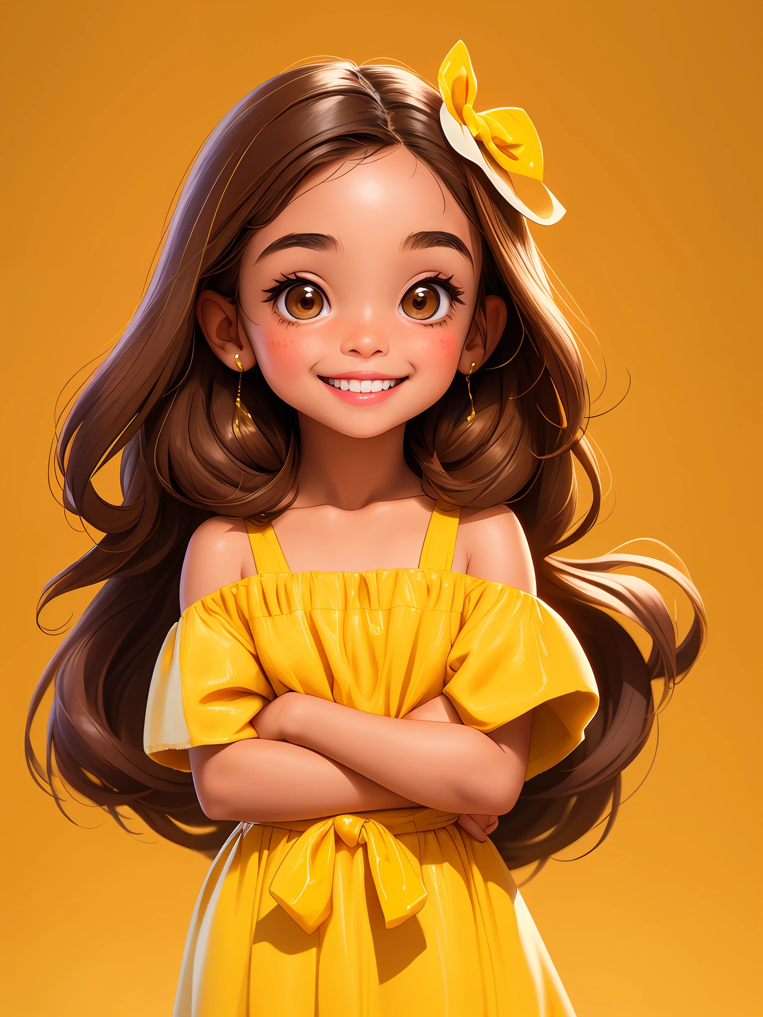 Girl, , Brown hair, expressive brown eyes, defined eyebrows, snub nose, full lips, medium height, rounded shoulders, confident posture, fair skin, shy smile, born in Cristianópolis, Goiás, Brazilian, Brazilian ancestry.