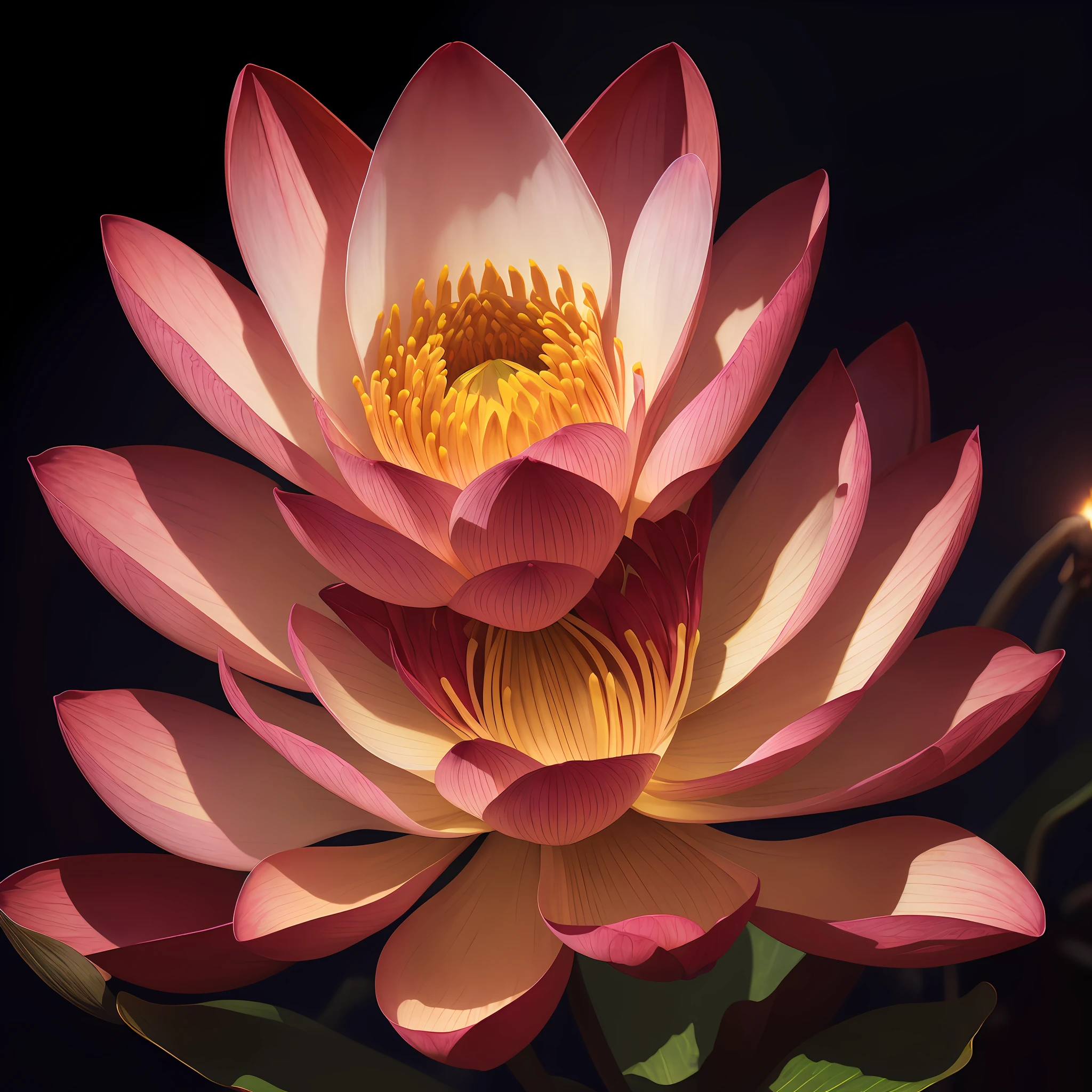 A flower by Casey Weldon, Olga Kvasha, Miho Hirano, hyperdetailed intricately detailed gothic art trending on Artstation triadic colors Unreal Engine 5 detailed matte painting, deep color, fantastical, intricate detail, splash screen, complementary colors, fantasy concept art, 8k resolution, gothic deviantart masterpiece, (dark shot:0.9), art by greg rutkowski and artgerm, soft cinematic light, adobe lightroom, photolab, hdr, intricate, highly detailed, lotus