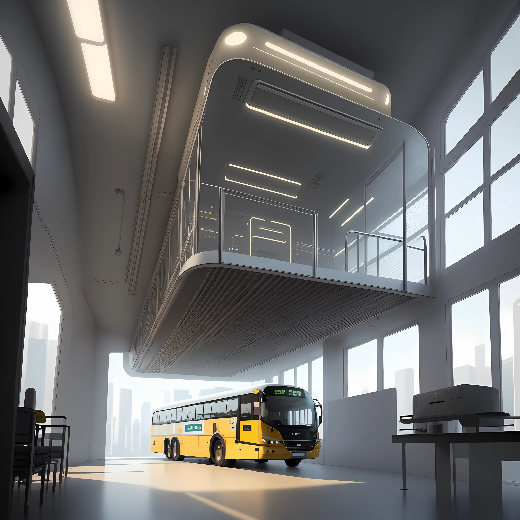 a bus digital art, colored transparent plastic designed by dieter rams, high detail, 4k, industrial design, white background, studio lighting, steampunk, inflatable, transparent, futuristic, concept car, cyberpunk, a beautiful painting by stephen shore, vinyl characters, drawings, assembly drawings, concept art, assembly, octane rendering, virtual engine, octane rendering, architectural visualization/architectural rendering, surrealism, 16k, surrealism, high detail,