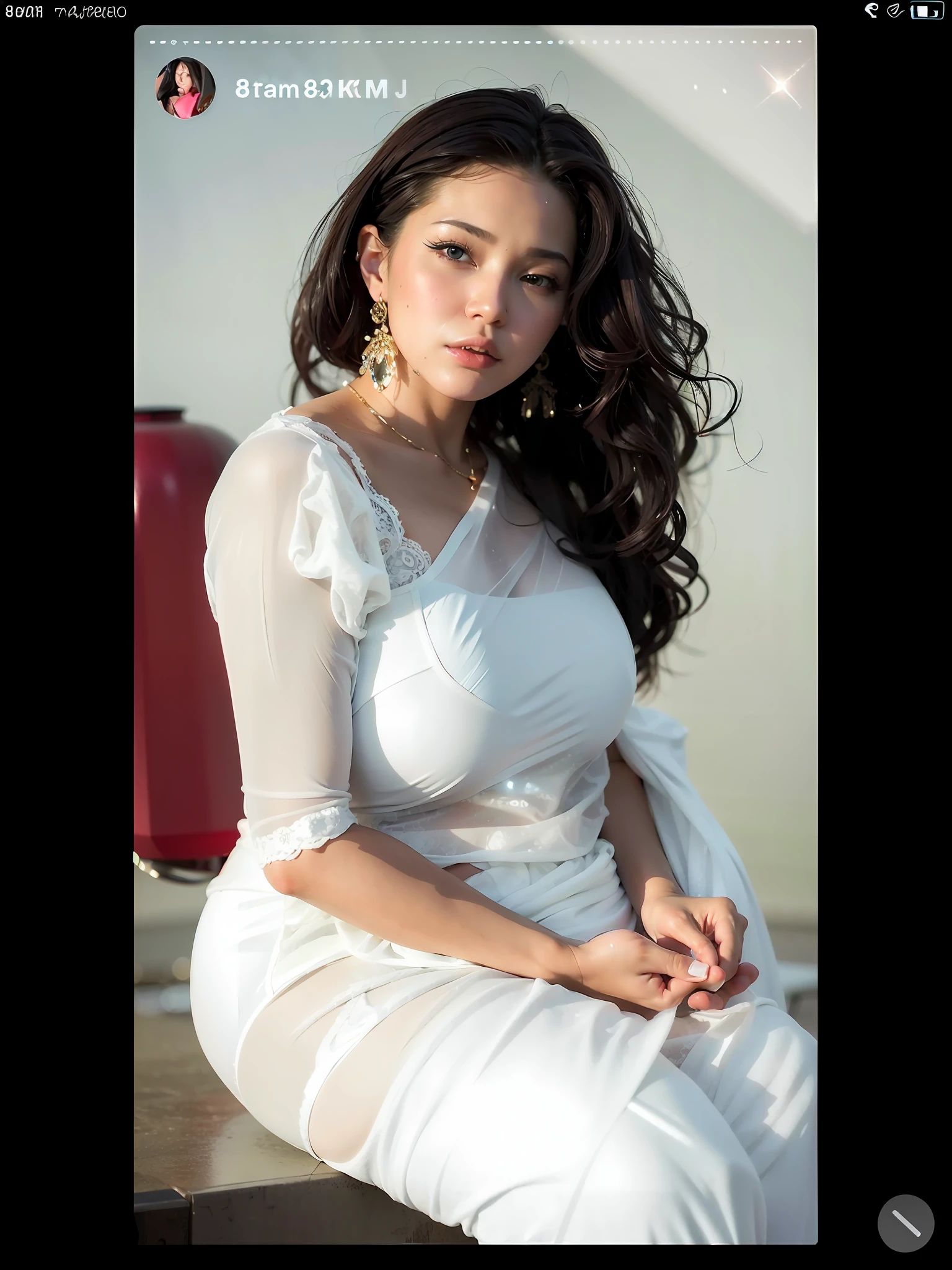 (8k, RAW photo, best quality, masterpiece:1.2), (realistic, photo-realistic:1.37),1girl,cityscape, night, rain, wet, professional lighting, photon mapping, radiosity, Chinese Doll,torn ,chemise, large breasts,nurse, wedding dress