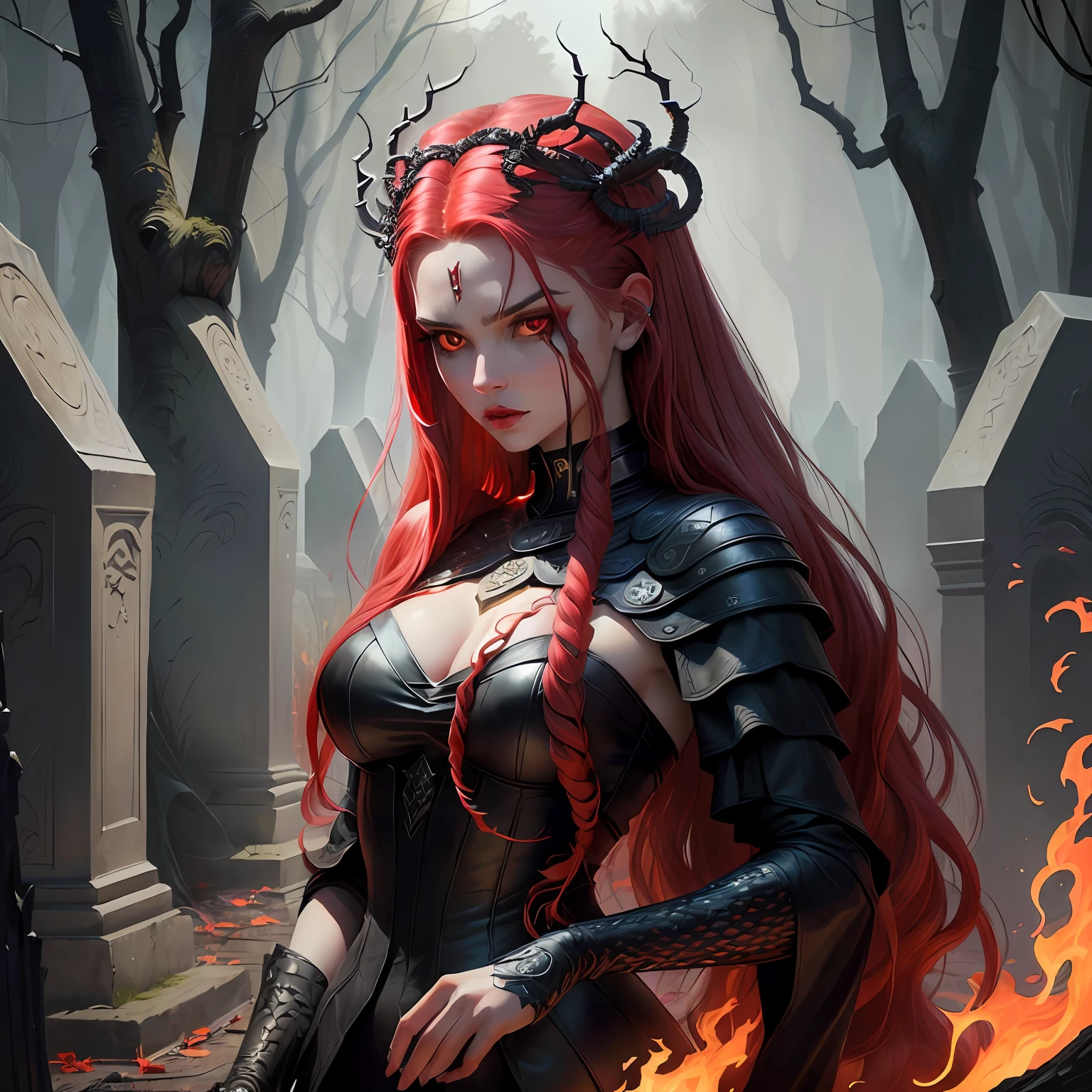 Goddess of death and destruction, frightening