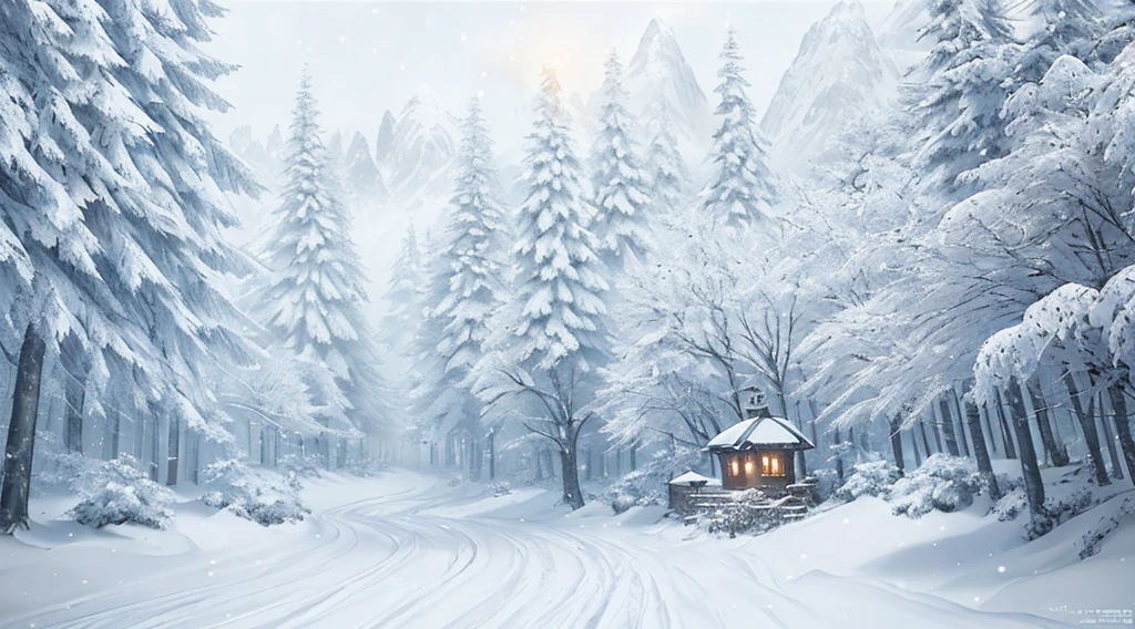 Award-winning extreme close-up photo of fox in the forest, soft light, rim light, cinematic, masterpiece, animal skin detailed, extremely detailed, 8k, HDR, Geographical nature, Snowy Mountain Village with a street light, rendered 3D matte painting, global lighting. vfx, beautiful 3D concept art, inspired by Raphael Lacoste, matte v ray painting, intricate matte paint, 8k matte paint, 8k matte paint, beautiful matte paint