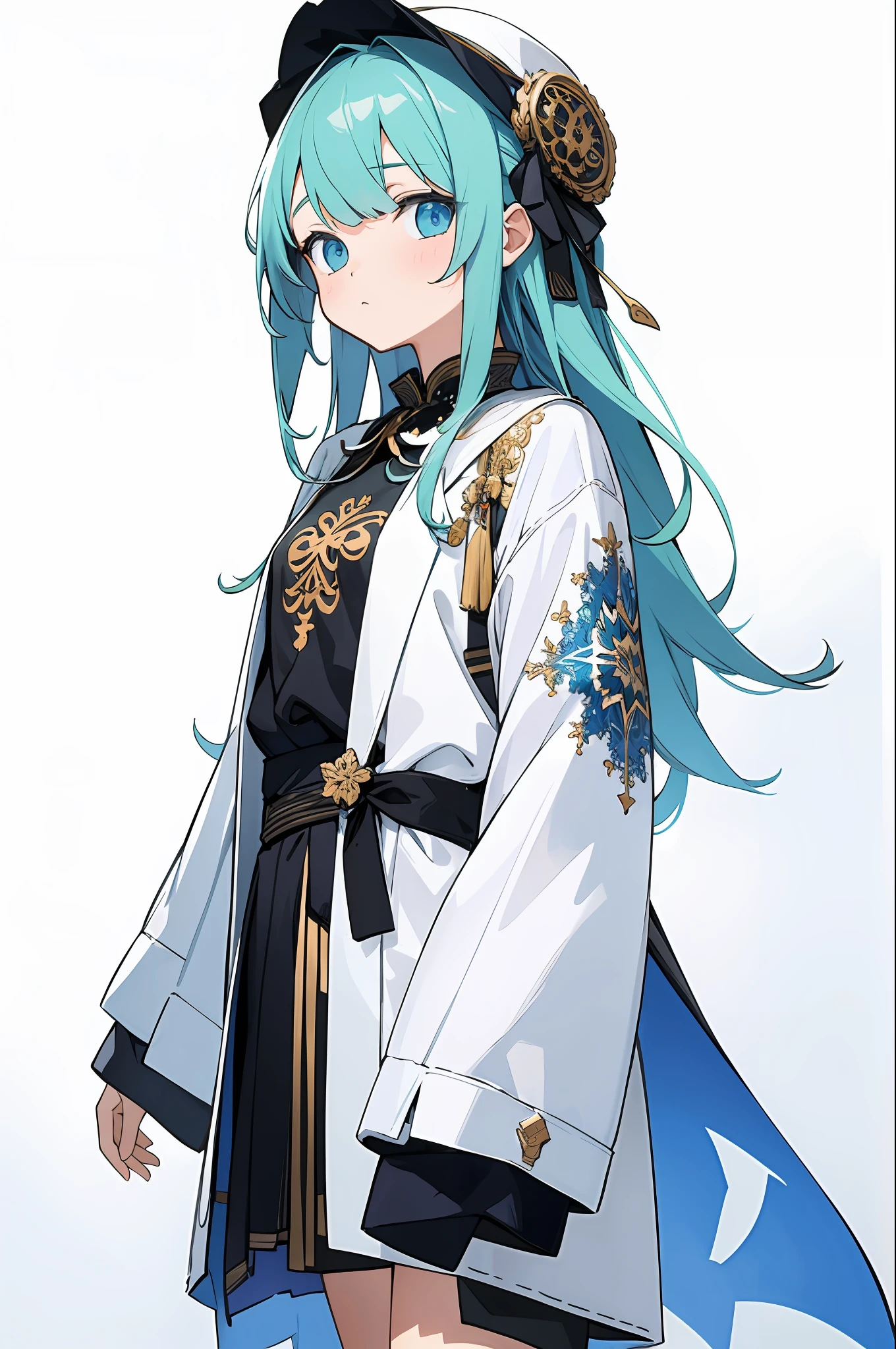 (masterpiece, best quality) detailed, 1girl, solo, fractal clothing
