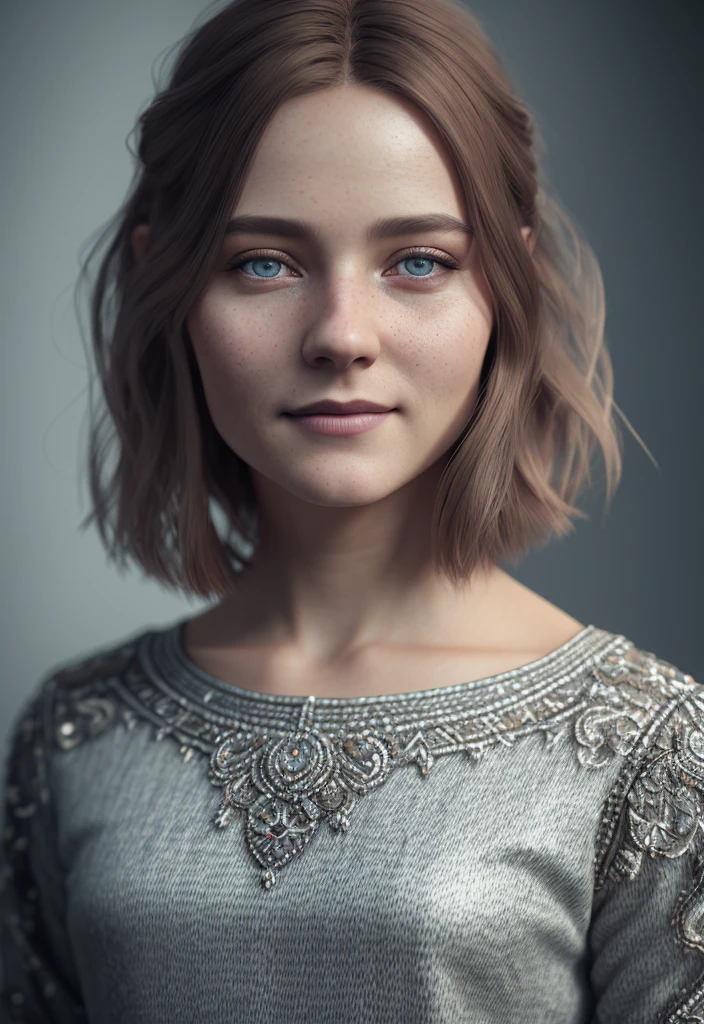 ultra hyper realistic award winning full body photo of a single Scandinavian female, full body, 36 yo, beautiful face, posing, smile, long brown hazel hair, cinematic, fine details, 8k, dark shot, soft volumetric lights, backlit, cinematic, intricate details, ArtStation cell shading, digital art, bloom, dark and gloomy full body 8k unity render, female teen, short hair, wearing traditional Scandinavian clothing, , porcelain cracked skin, skin pores, detailed intricate iris, very dark lighting, heavy shadows, detailed, detailed face, (vibrant, dramatic, dark, sharp focus, 8k) walking on a icy landscape, snowing