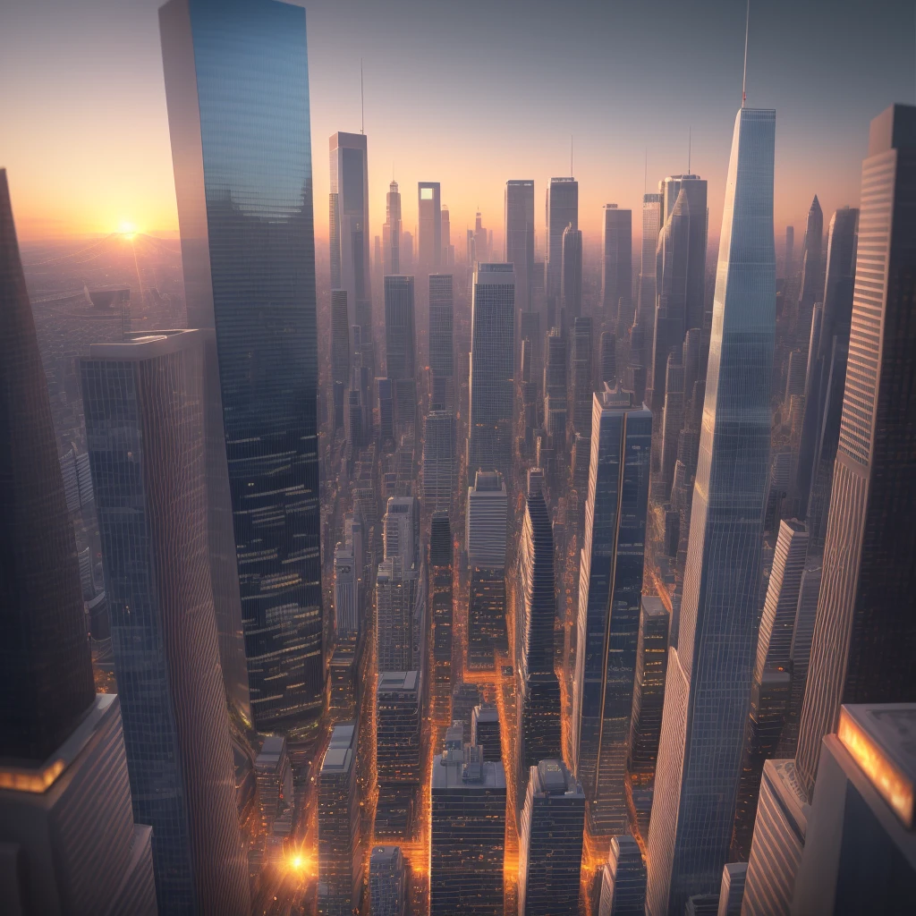 City 1.6, sunset 1.2, texture 1.1, real, ultra-detailed breathtaking, full of traffic