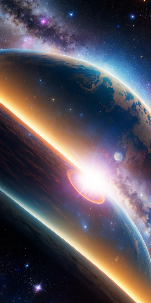 Masterpiece, best quality, high quality, highly detailed CG unity 8k wallpaper, depth of field, HDR, photorealistic, highly detailed, intricate, high detail, universe, space, galaxy, stars, planets, astronomy, universe, celestial body, nebula , black hole, solar system, cosmic rays, supernova, deep space, astronomical object