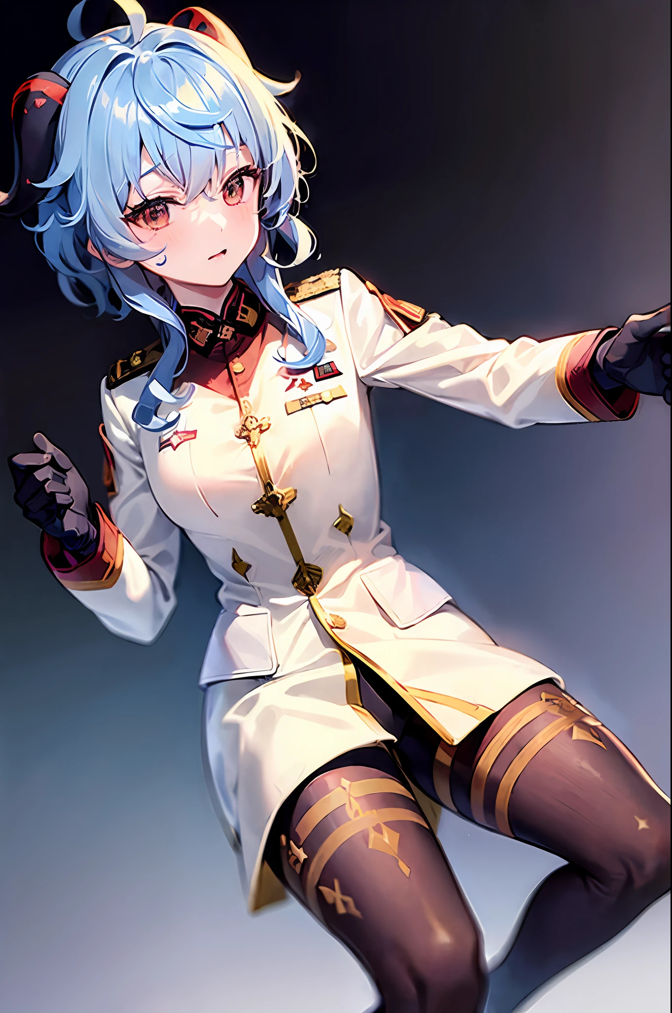 ((Ganyu)), (army uniform:1.6)