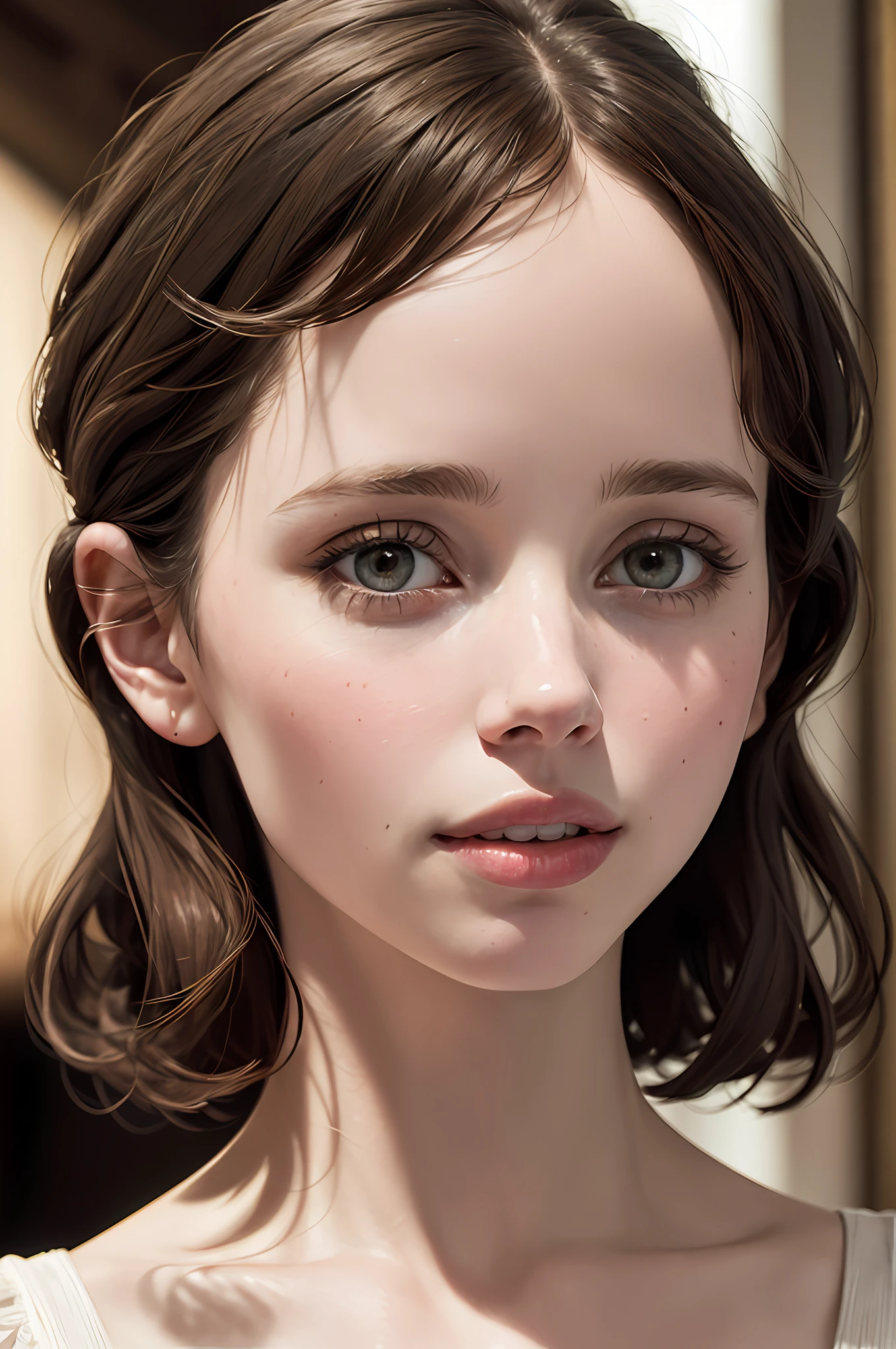 Detailed portrait of beautiful felicity jones, masterpiece, best quality ,high-res ,extremely detailed, 8k, wallpaper, very clear